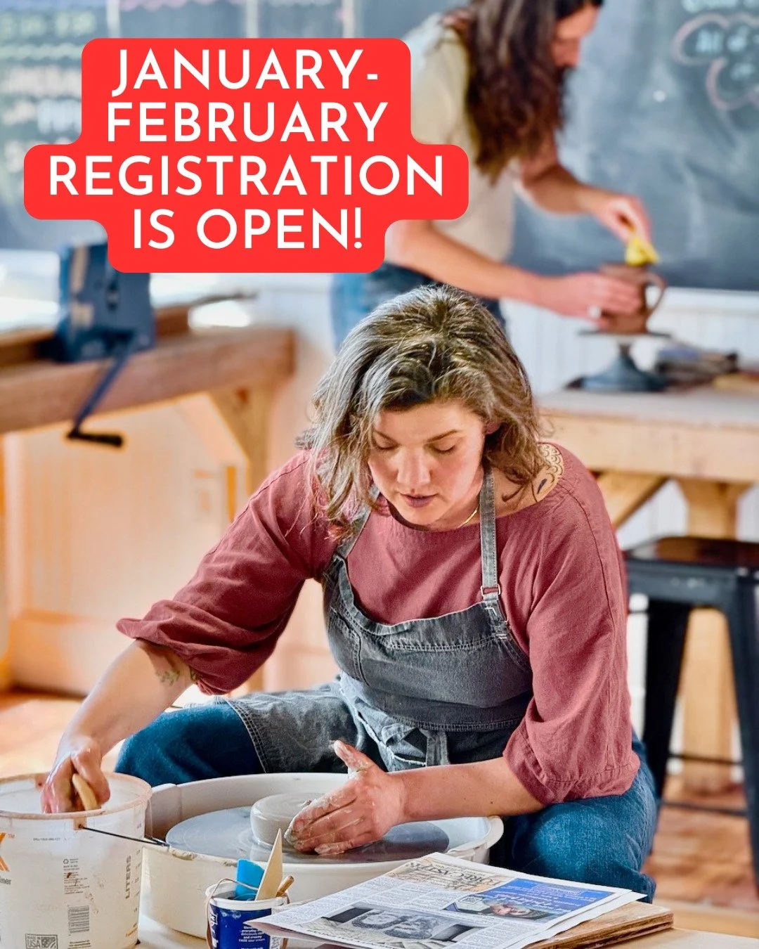 Winter classes are now open for registration. Join our welcoming and thriving community of clay enthusiasts.

Just follow the link in our bio to &gt; Classes and check out what we have available.

#potterylessonsnearme #potterystudio #potteryclassesn