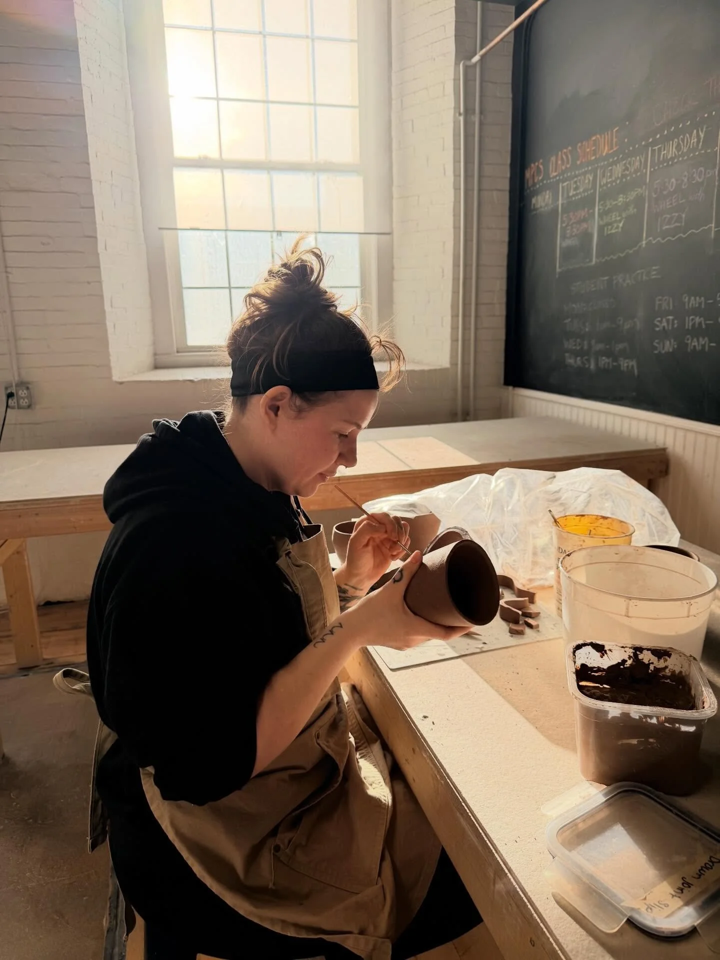 A lovely photo of one of our students working quietly in the soft afternoon light. We strive to create a calm, kind space for everyone at Mill Pond.