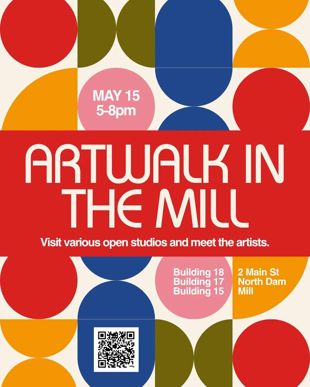 Come check out the Biddeford ArtWalk in the Mill&mdash;the North Dam Mill&mdash;from 5-8pm on Friday, May 15. Visit various open studios and artists, including Patrick Walsh, Little Plover, Cheryl Lichwell, and Steamfruit. Browse the pottery spring c
