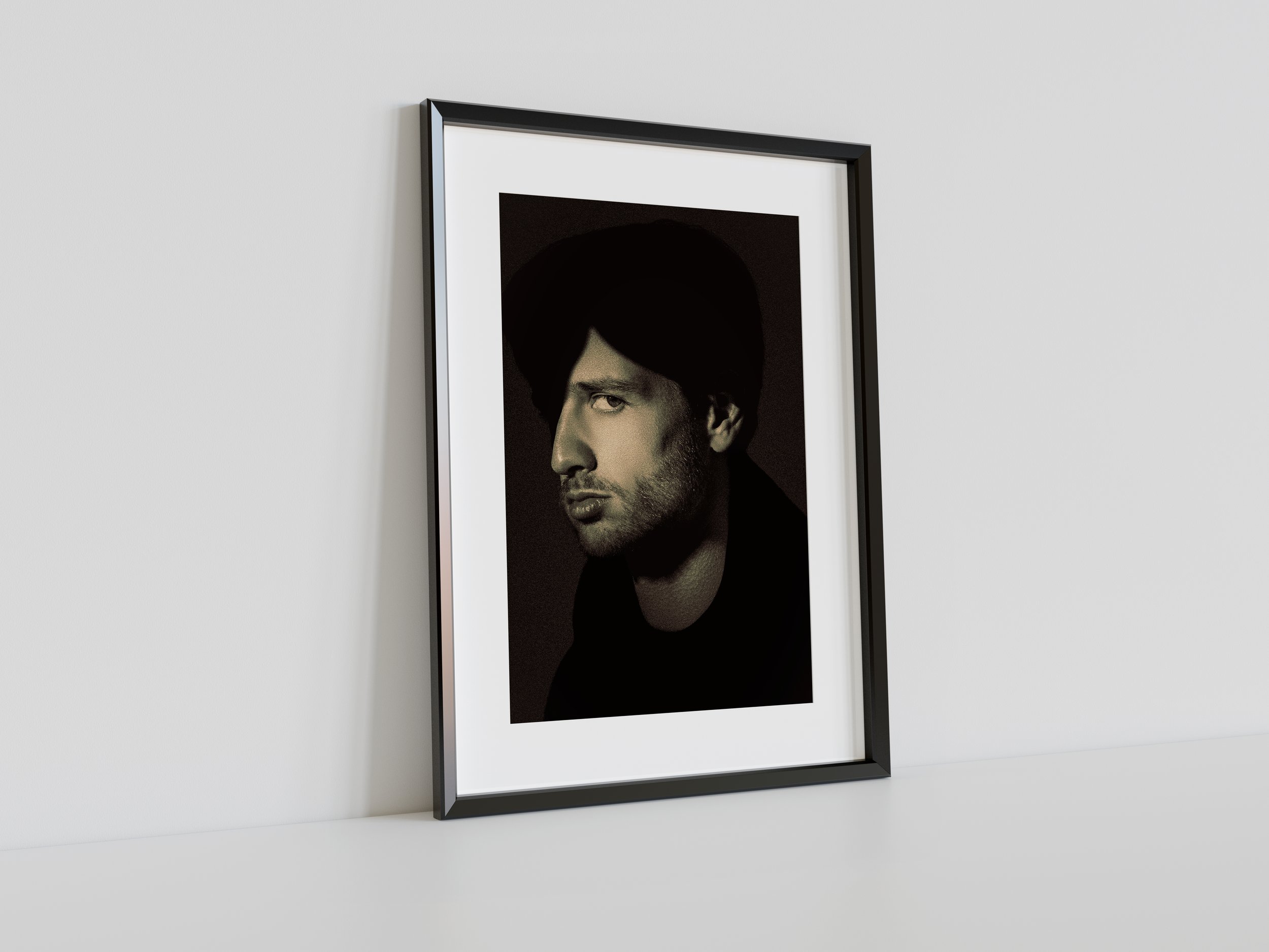 Deep Green Hue Male Portrait, Fine Art Prints, Framed Prints Melbourne