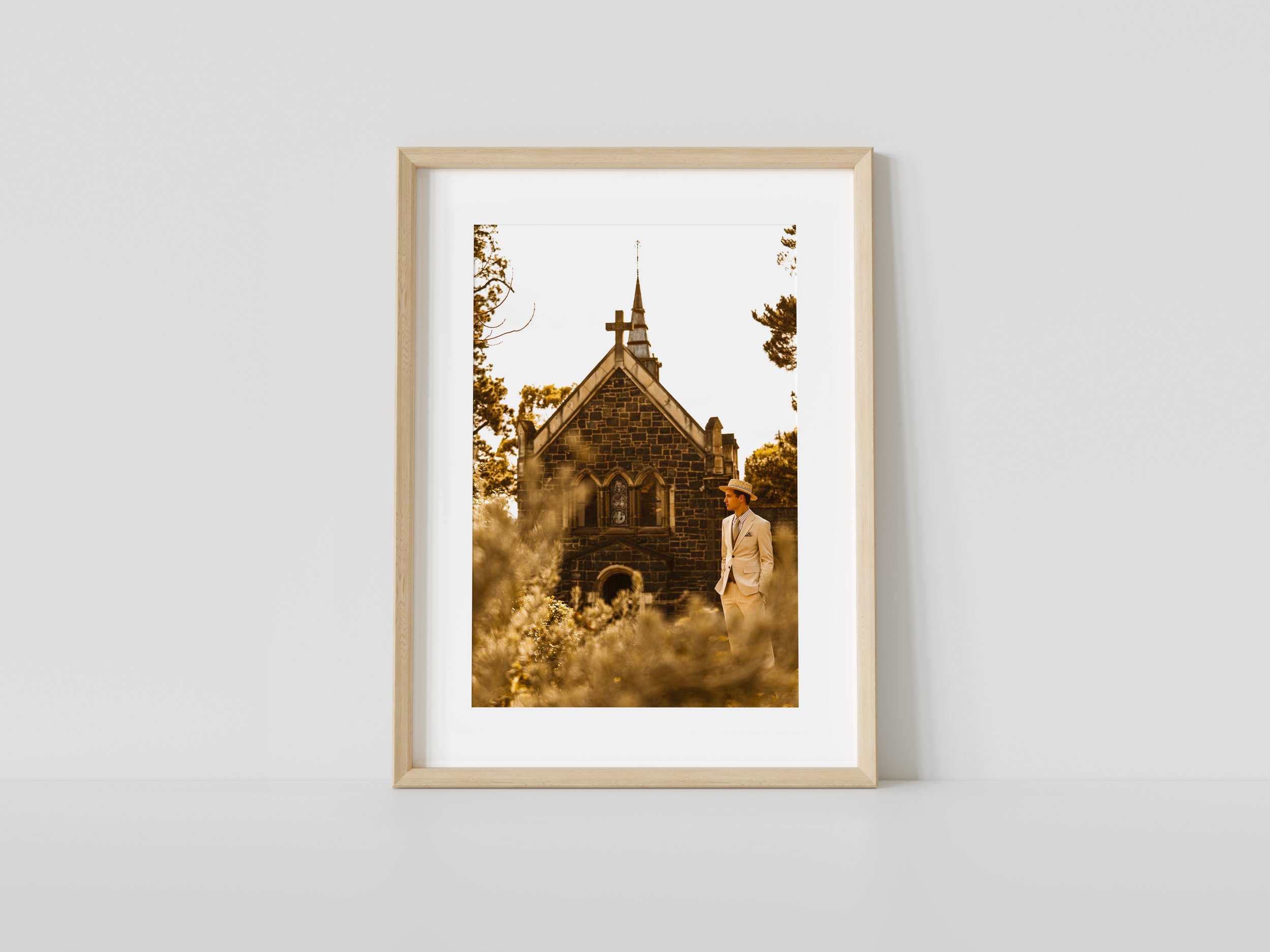 Montsalvat Chapel With Orange Hues, Fine Art Prints, Framed Prints Melbourne