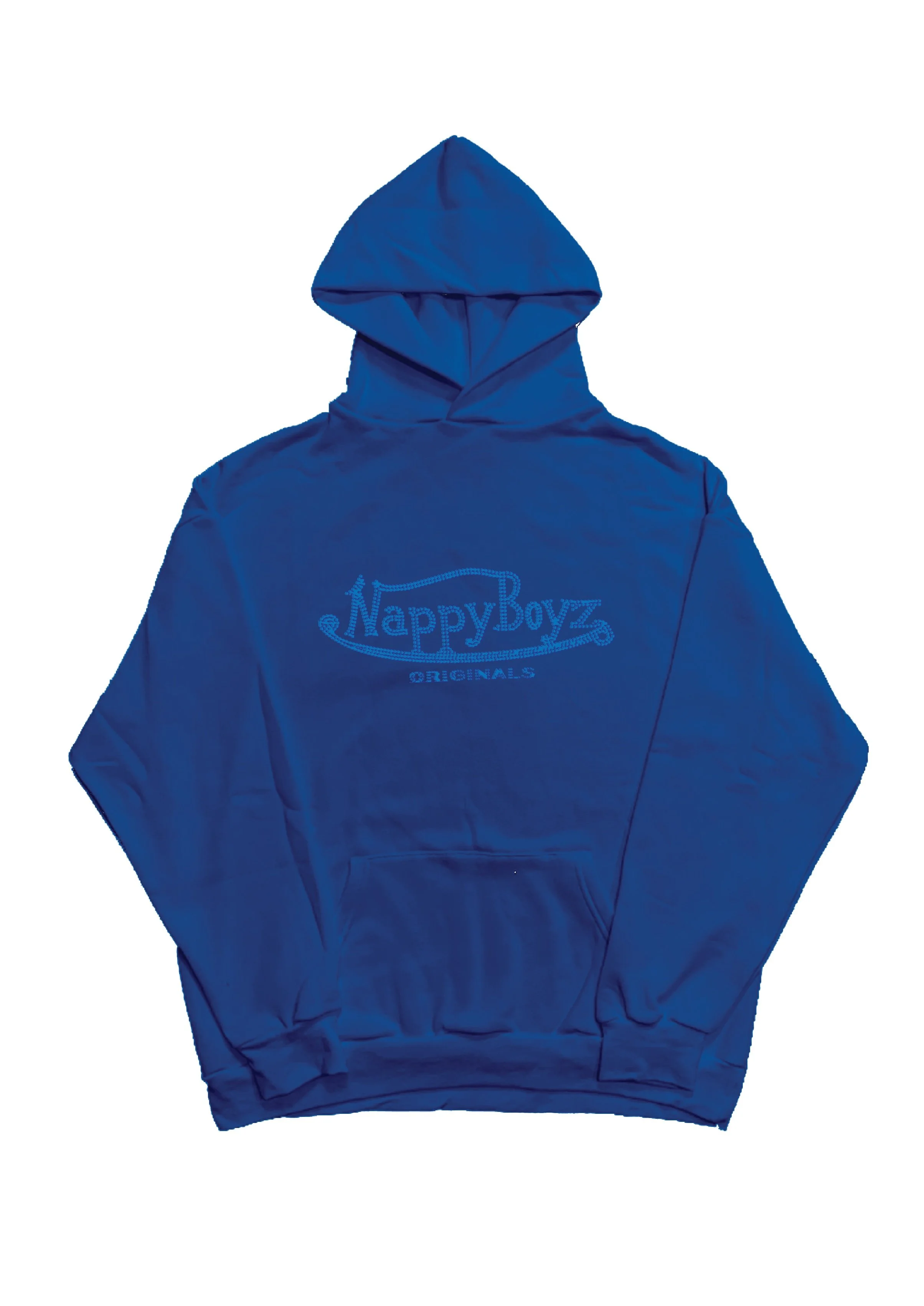 NBZ x Von Dutch - Blue Rhinestone Hoodie