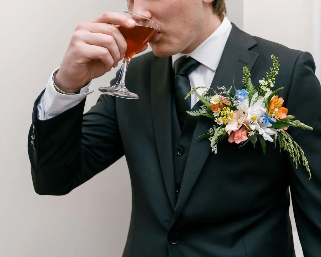 Meccay Photography Boutonniere wedding flowrs buffalo Notting Hill Wedding Wedding florist western new york