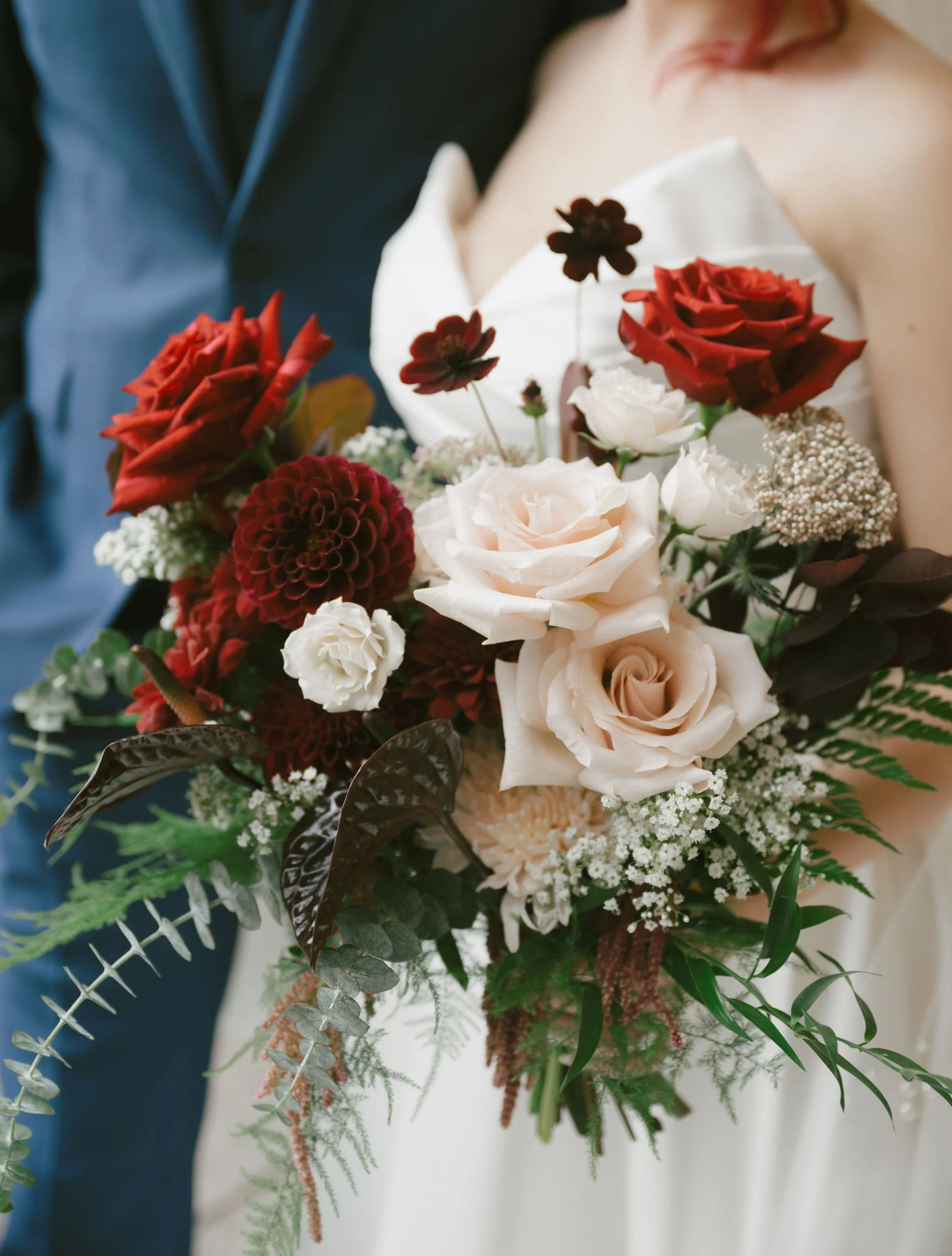 Katie JAne PHoto wedding flowers bridal bouquet red wedding hotel lafayette buffalo