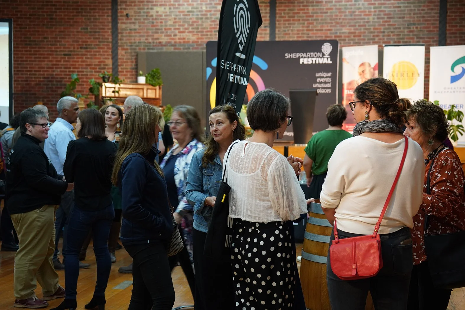 A diverse crowd at the Shepparton Festival Guide Launch.