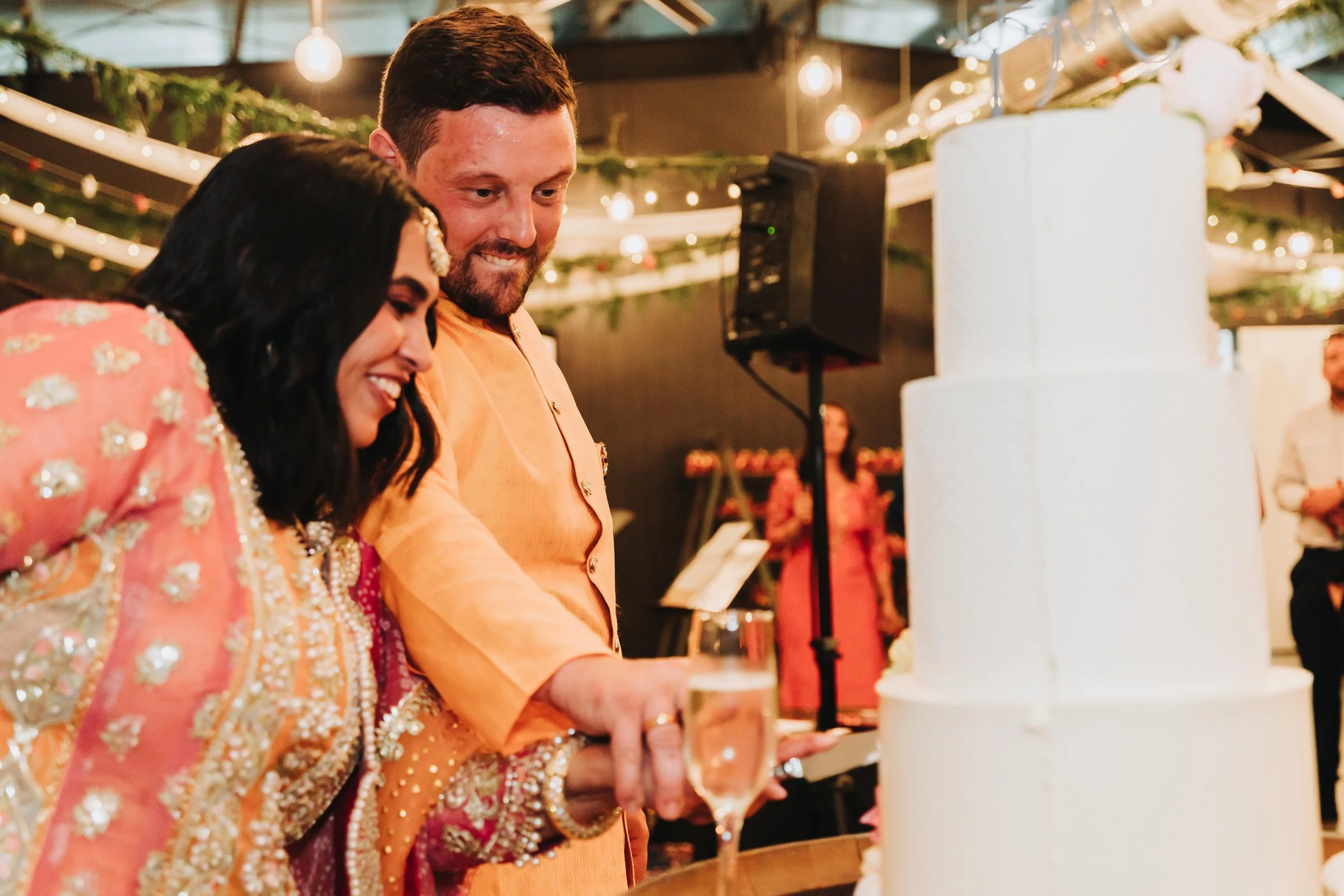 Indian wedding ceremony, showcasing vibrant colors, intricate decorations, and joyful celebrations.