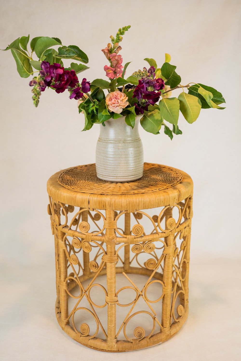 Rattan Circular Side Table