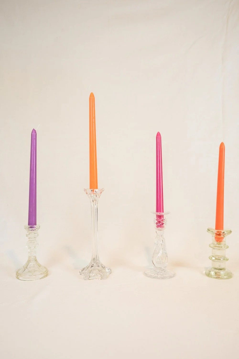 Glass Candle Holders