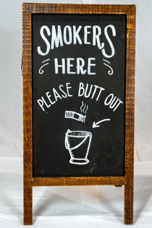Smokers Here - A Frame