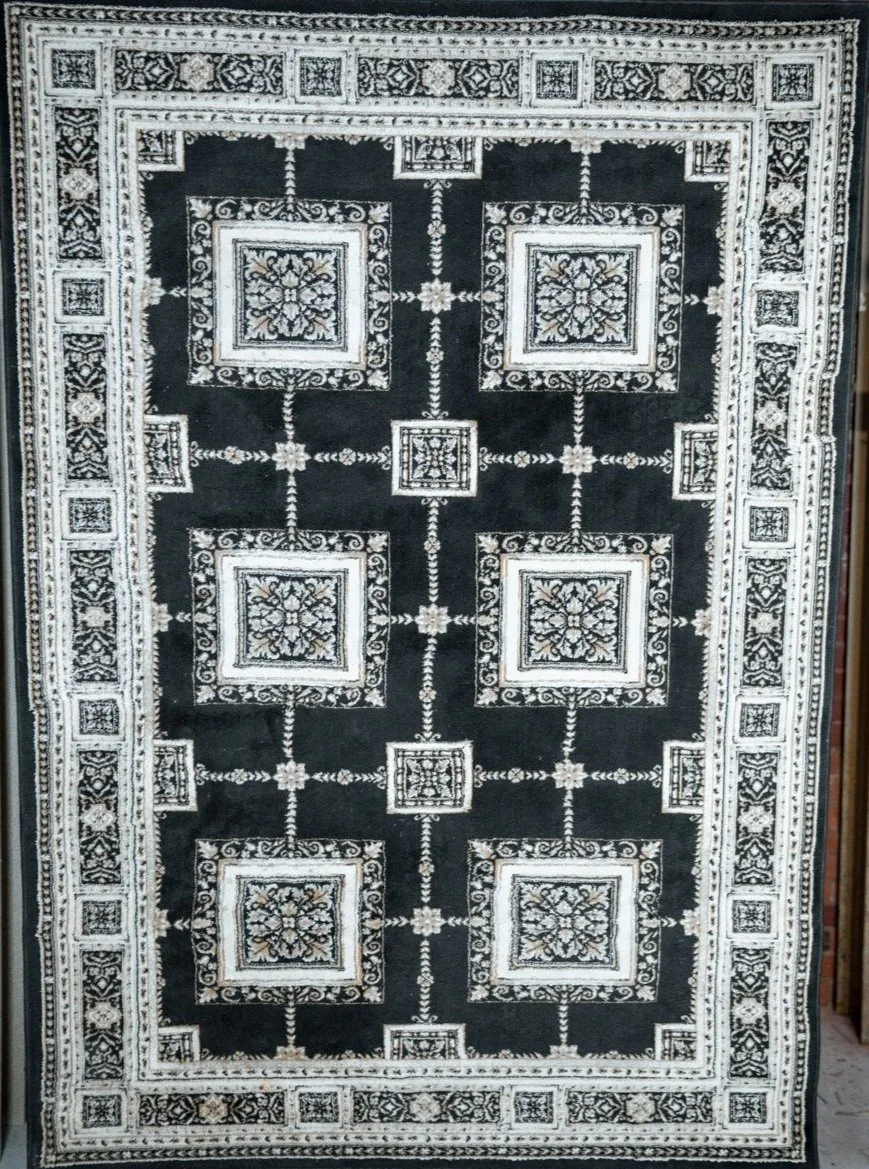 Black and White Squares - Persian Rug (Large)