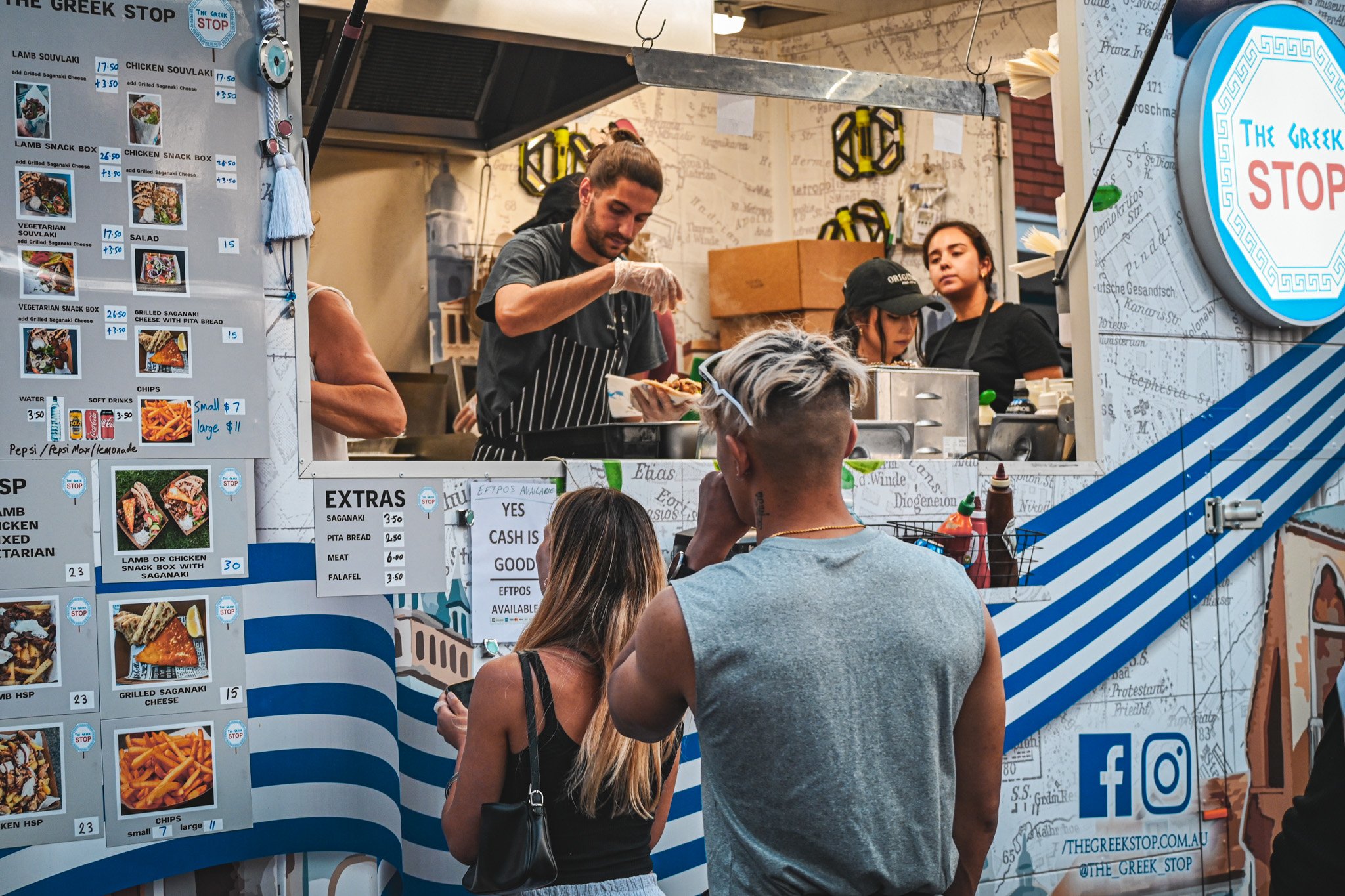 A vibrant food festival showcasing a variety of delicious cuisines from around the world.