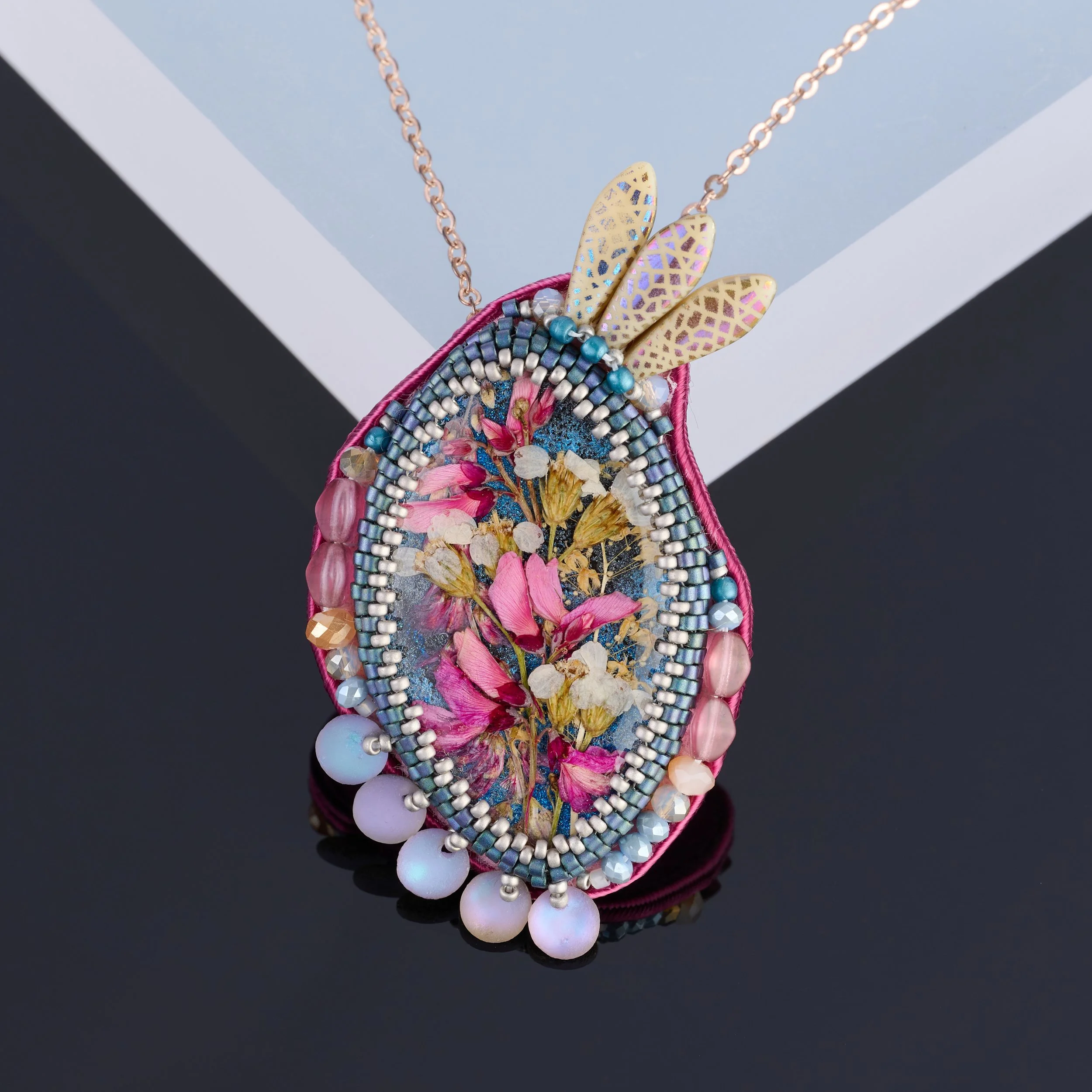 Pressed Flower Pendant