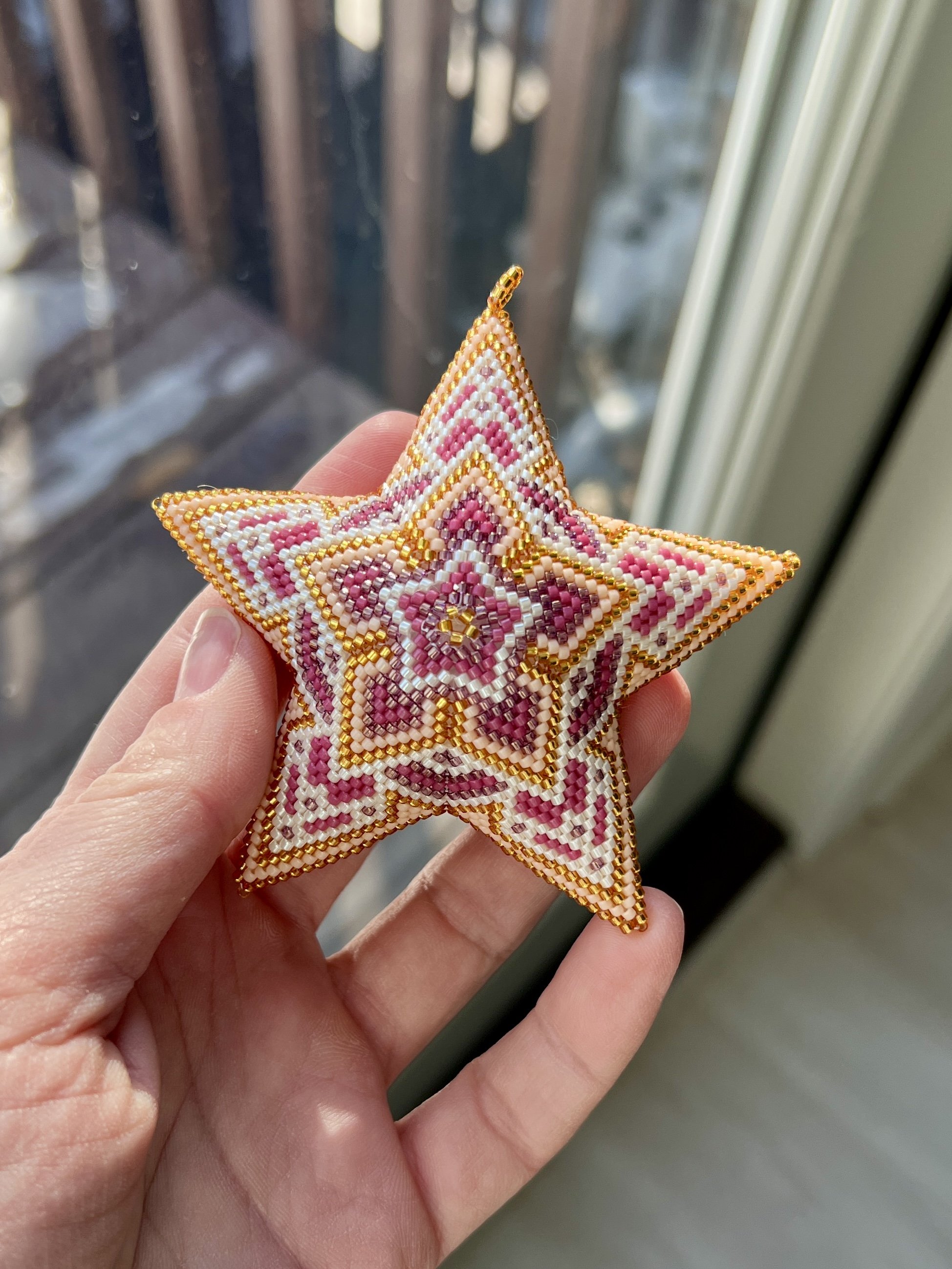 2026 Heirloom Beaded Star — Sonoran Sunrise