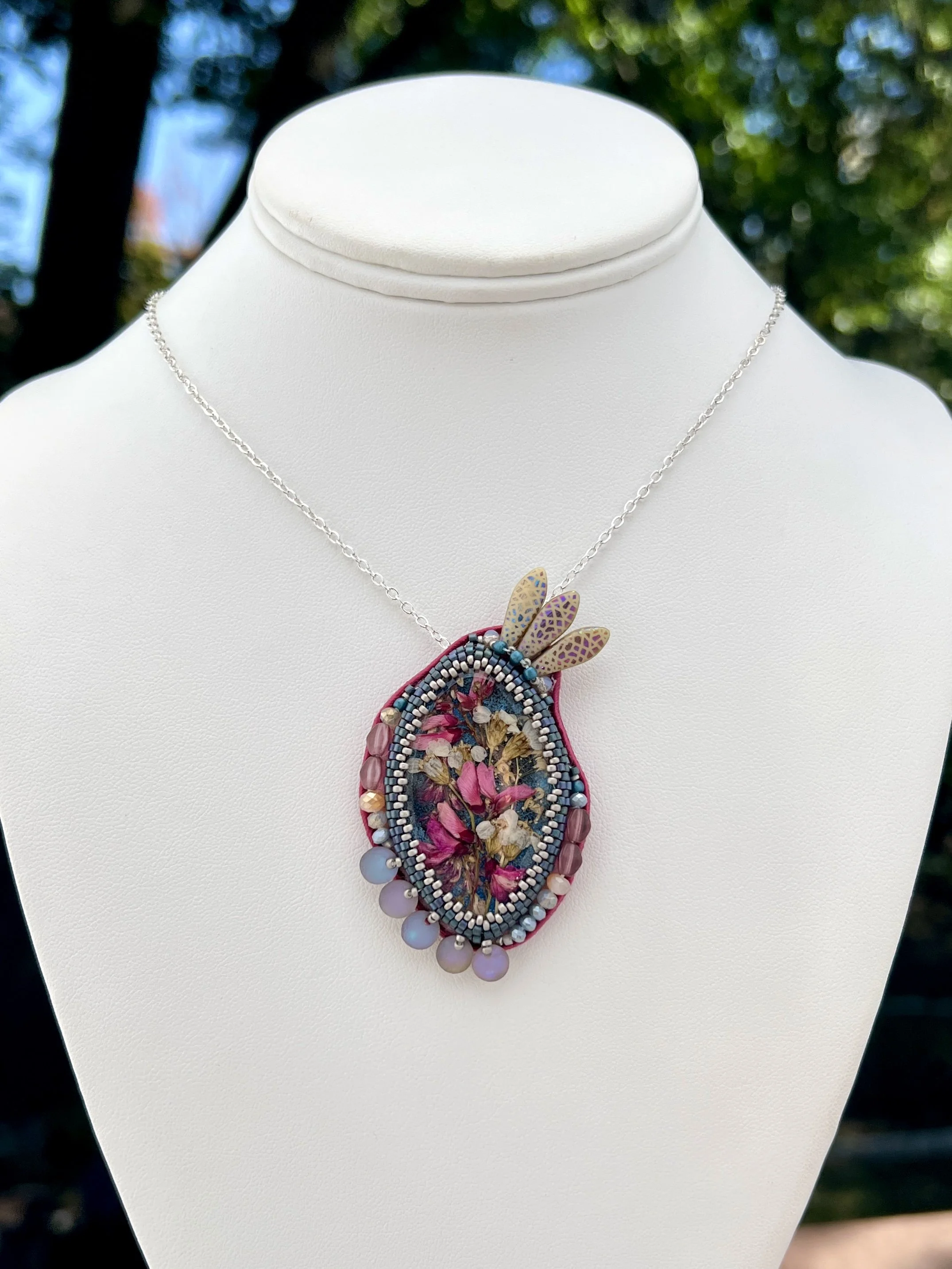 Pressed Flower Pendant
