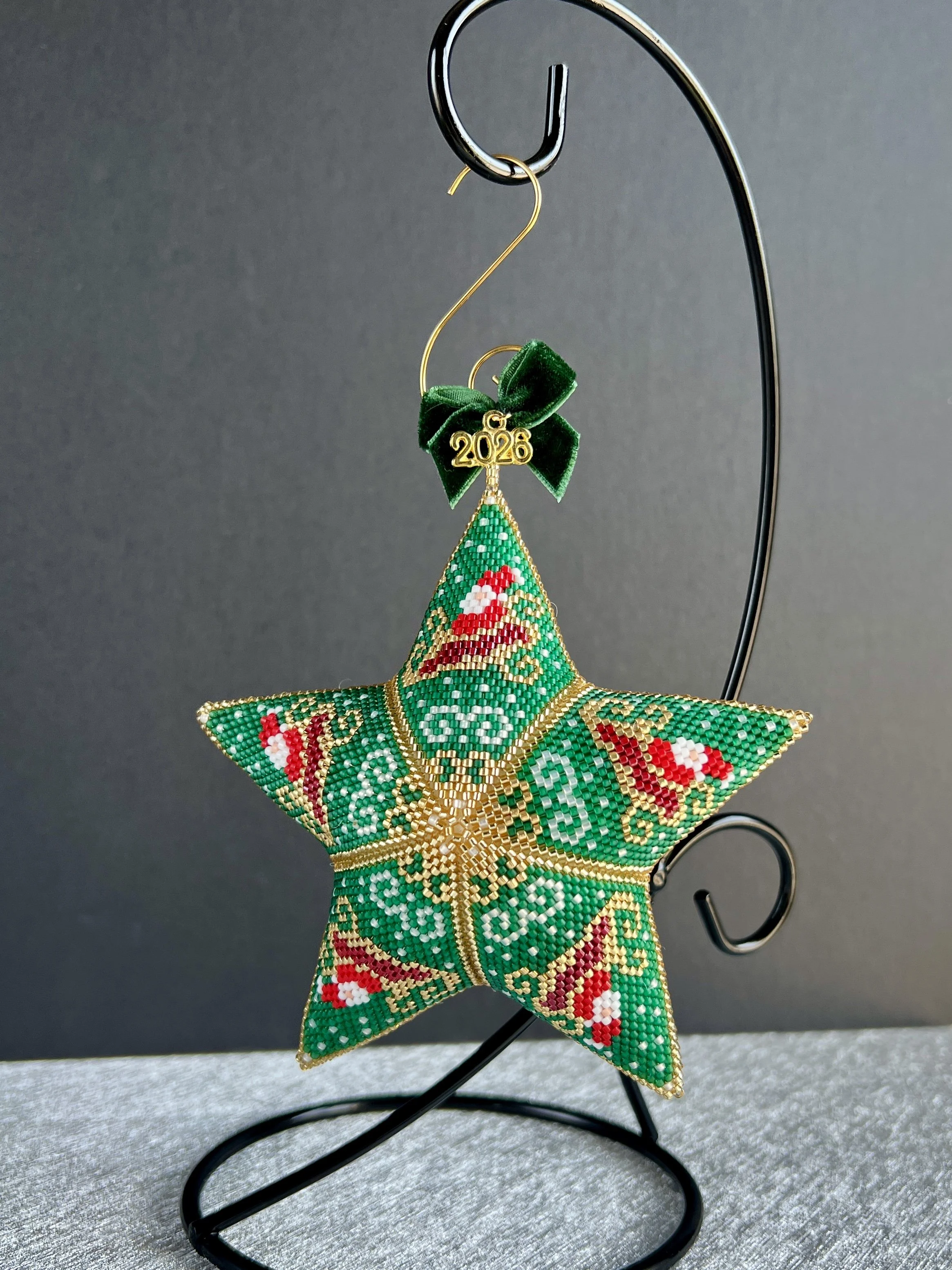 2026 Heirloom Star Ornament - Forest Santa Sleigh