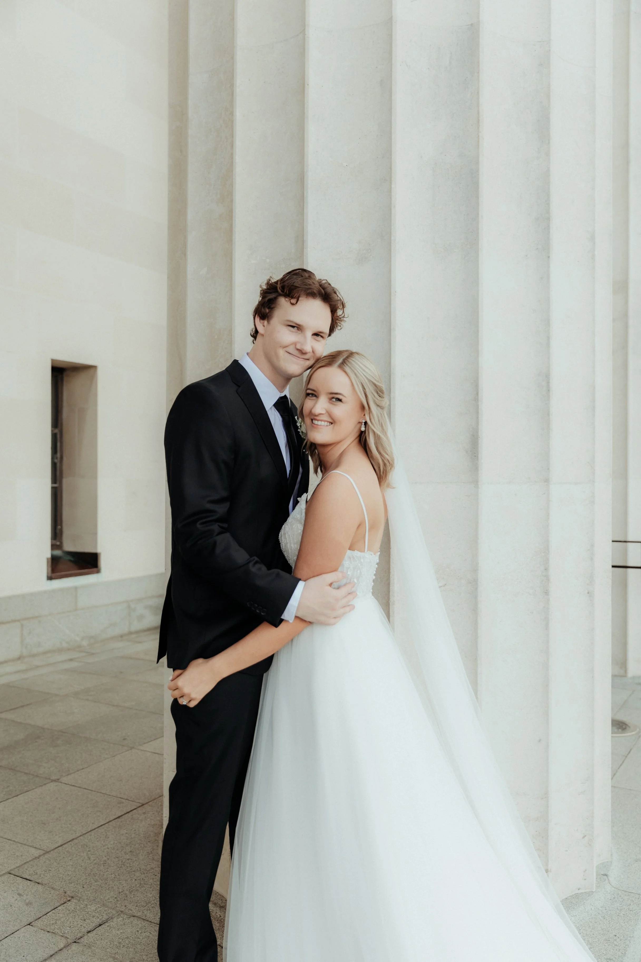 Natural wedding bridal portrait photography in Central Auckland.