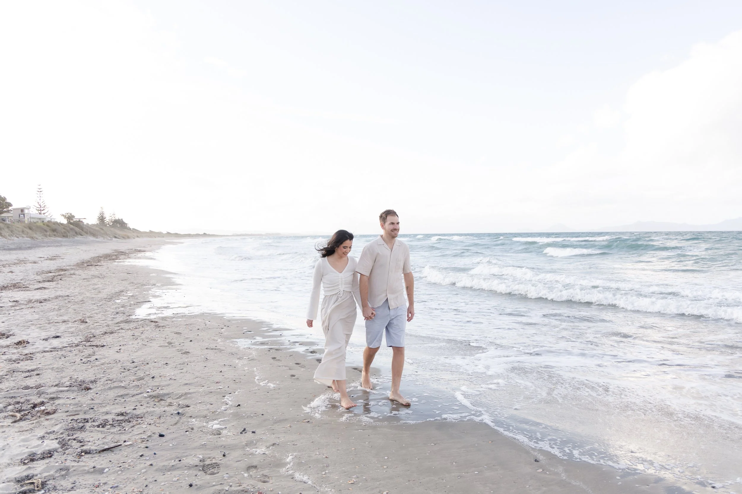 Northland engagement photoshoot at Waipu Cove.