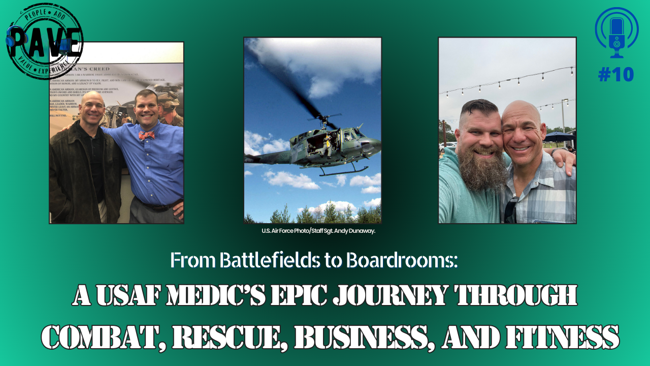 Episode010 PartI From Battlefields to Boardrooms: A USAF Medic’s Epic Journey Through Training, Combat, Rescue, Business, and Fitness episode artwork