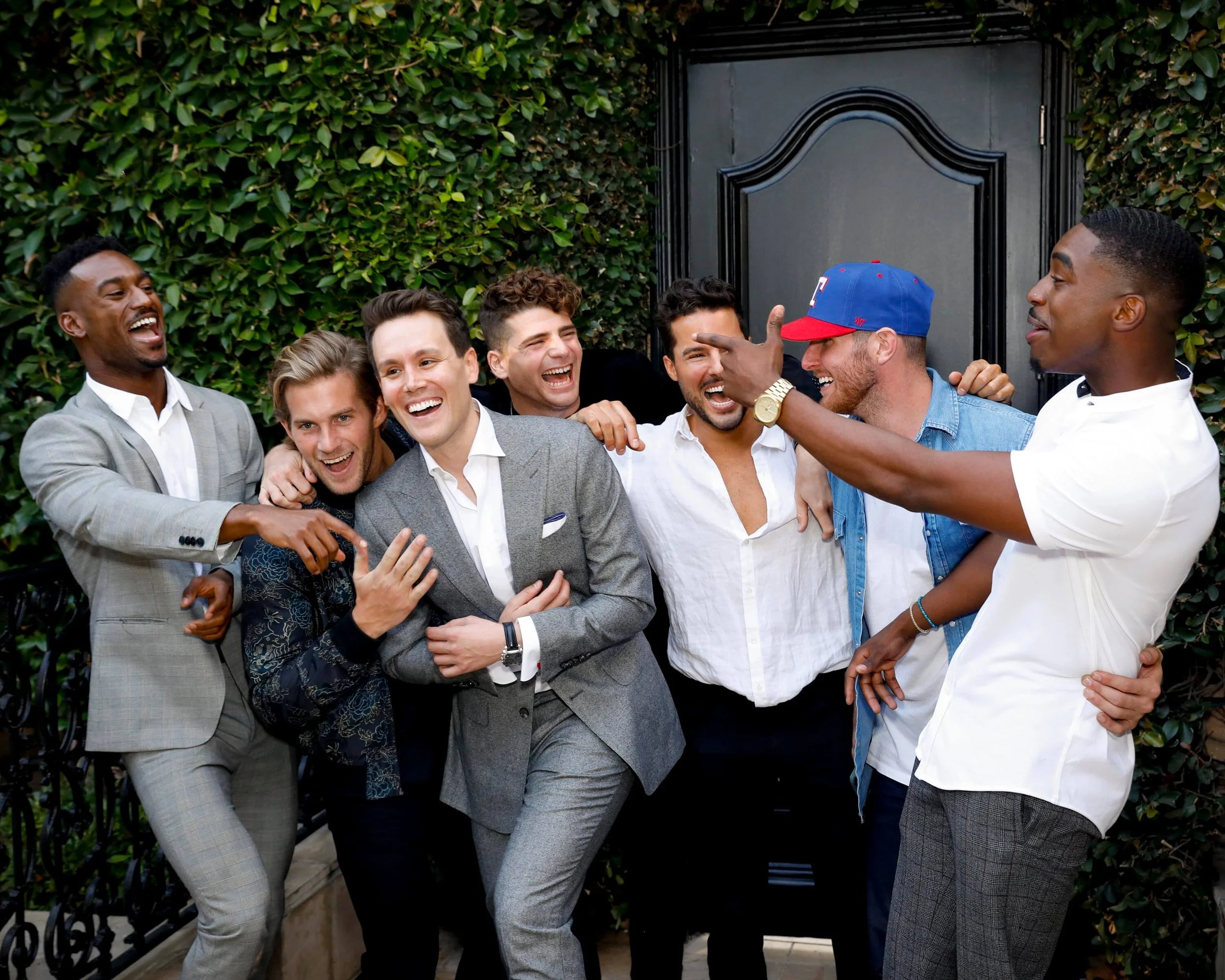 Matthew Hoffman arrives at the Love Island Reunion 