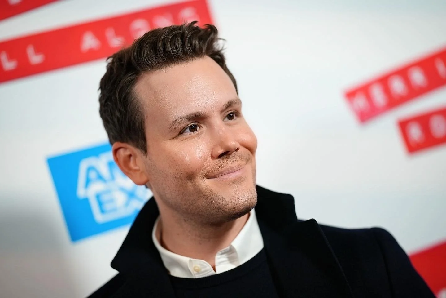 TV Host Matthew Hoffman arrives at the Broadway opening of Merrily We Roll Along