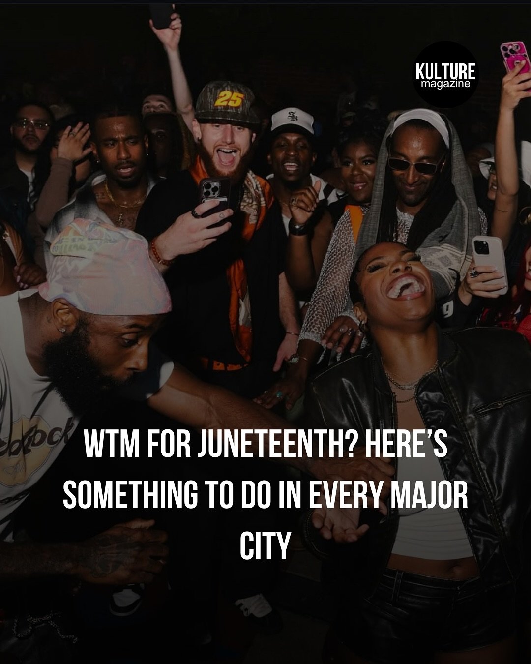 Still not sure what to do for Juneteenth tomorrow? 

Yk we got your back! Swipe to check out the moves in a few major cities! 

Let us know if we missed your city in the comments and we&rsquo;ll find an event for you!

📸: @everydayppl 

#KltrMagazin