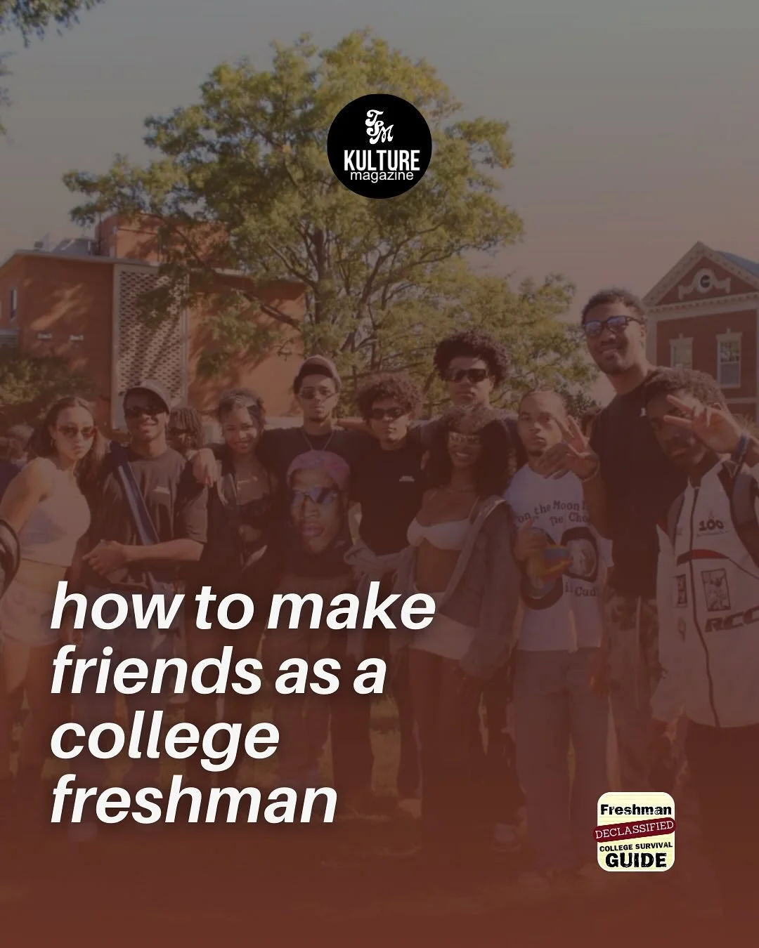 Making friends in college can feel like middle school all over again but trust, you&rsquo;re not the only one trying to figure it out. Everybody&rsquo;s looking for their people, just like you.

Start small: say hey to the person sitting next to you 