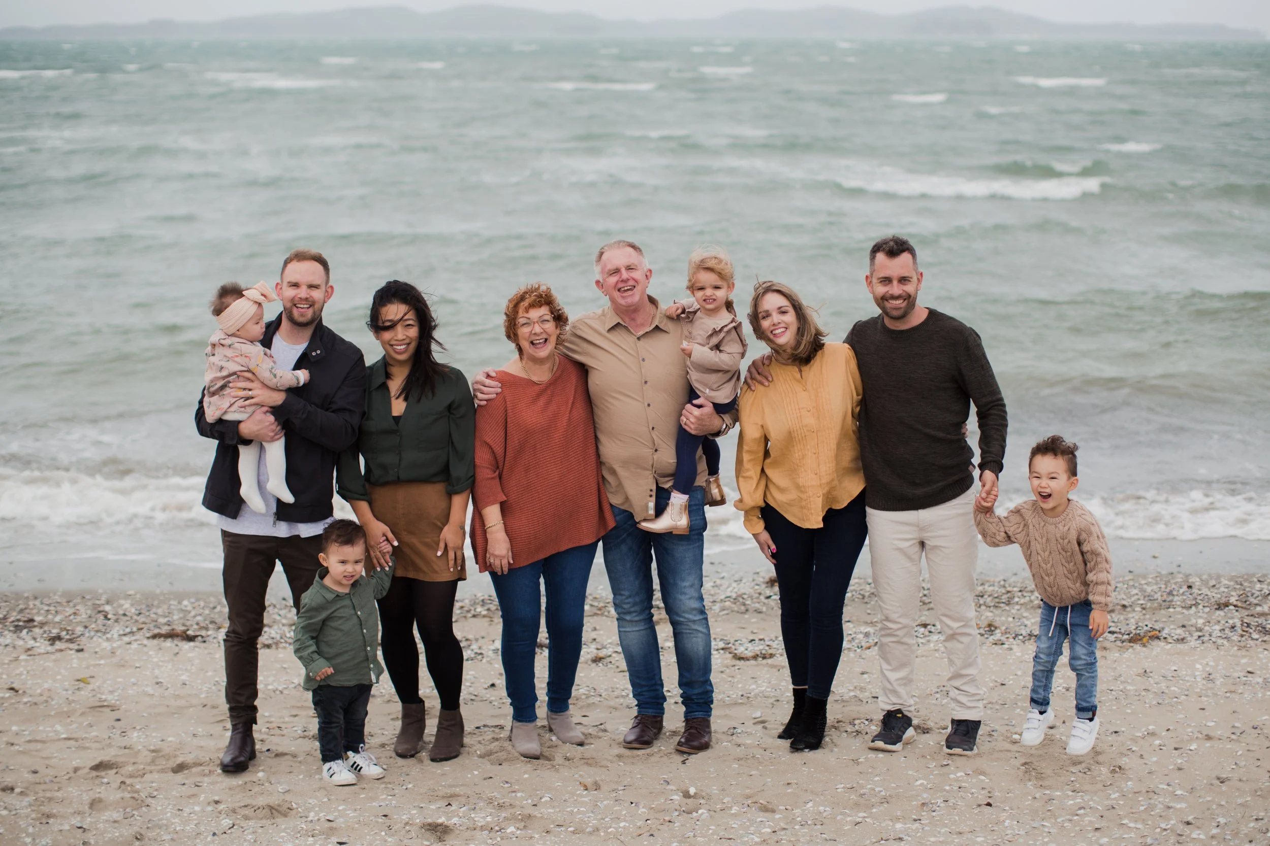 extended family photography session in West Auckland