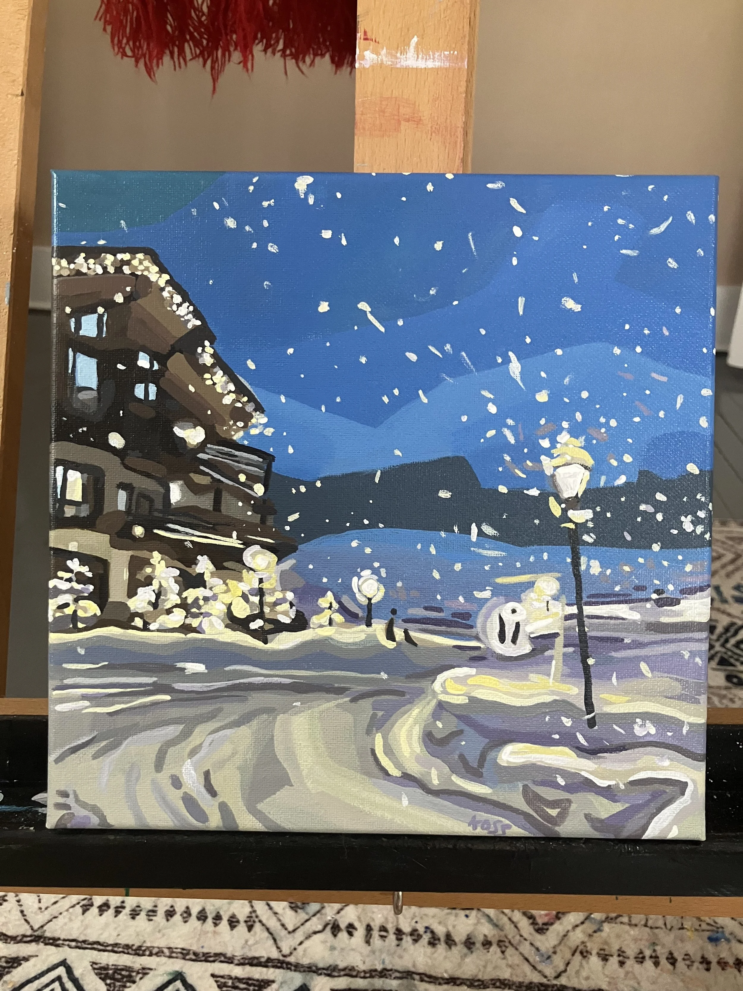Snowfall at Night