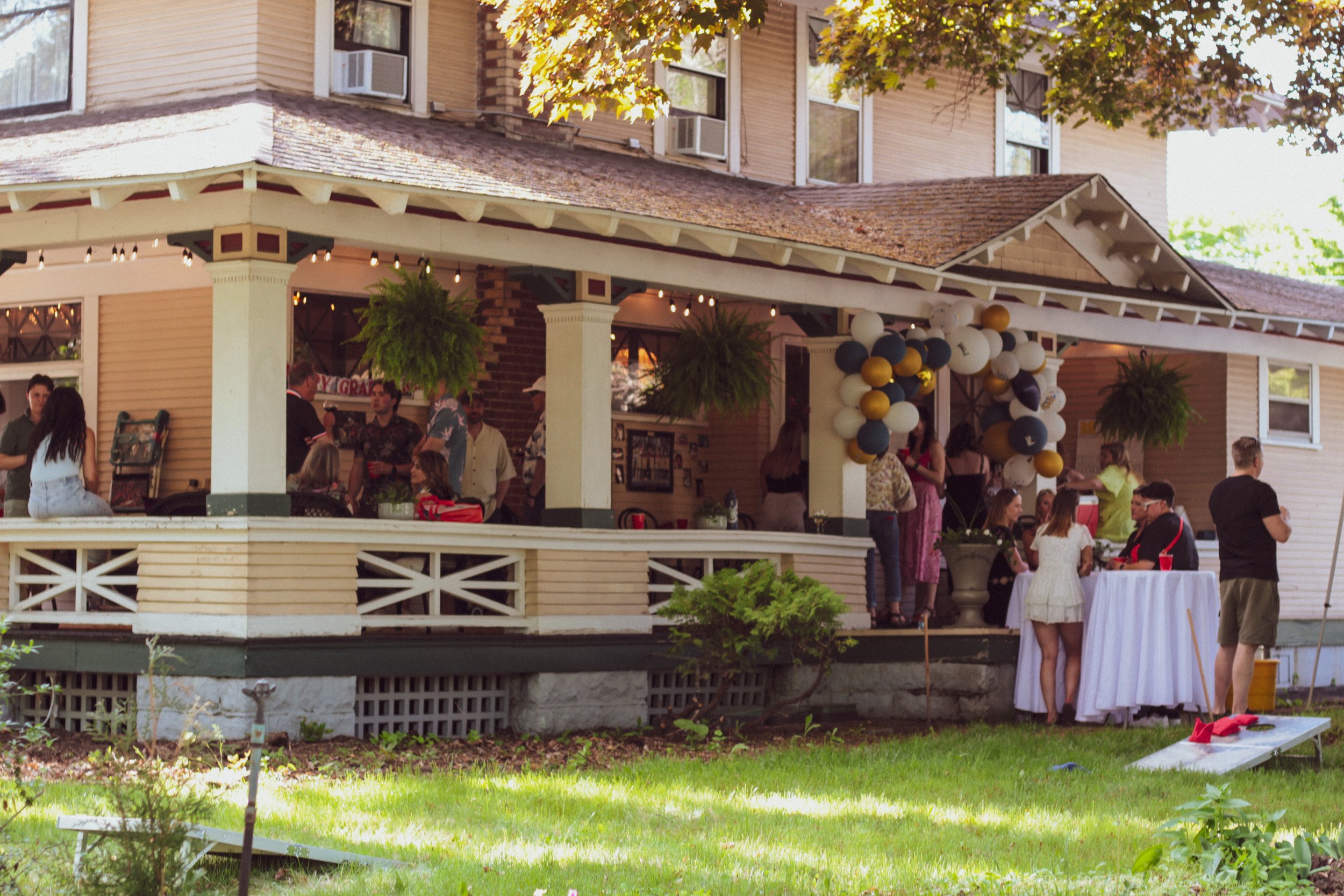 Gonzaga Graduation party at the Marianna Stoltz House, Spokane historic boutique hotel and Bed & Breakfast near Gonzaga