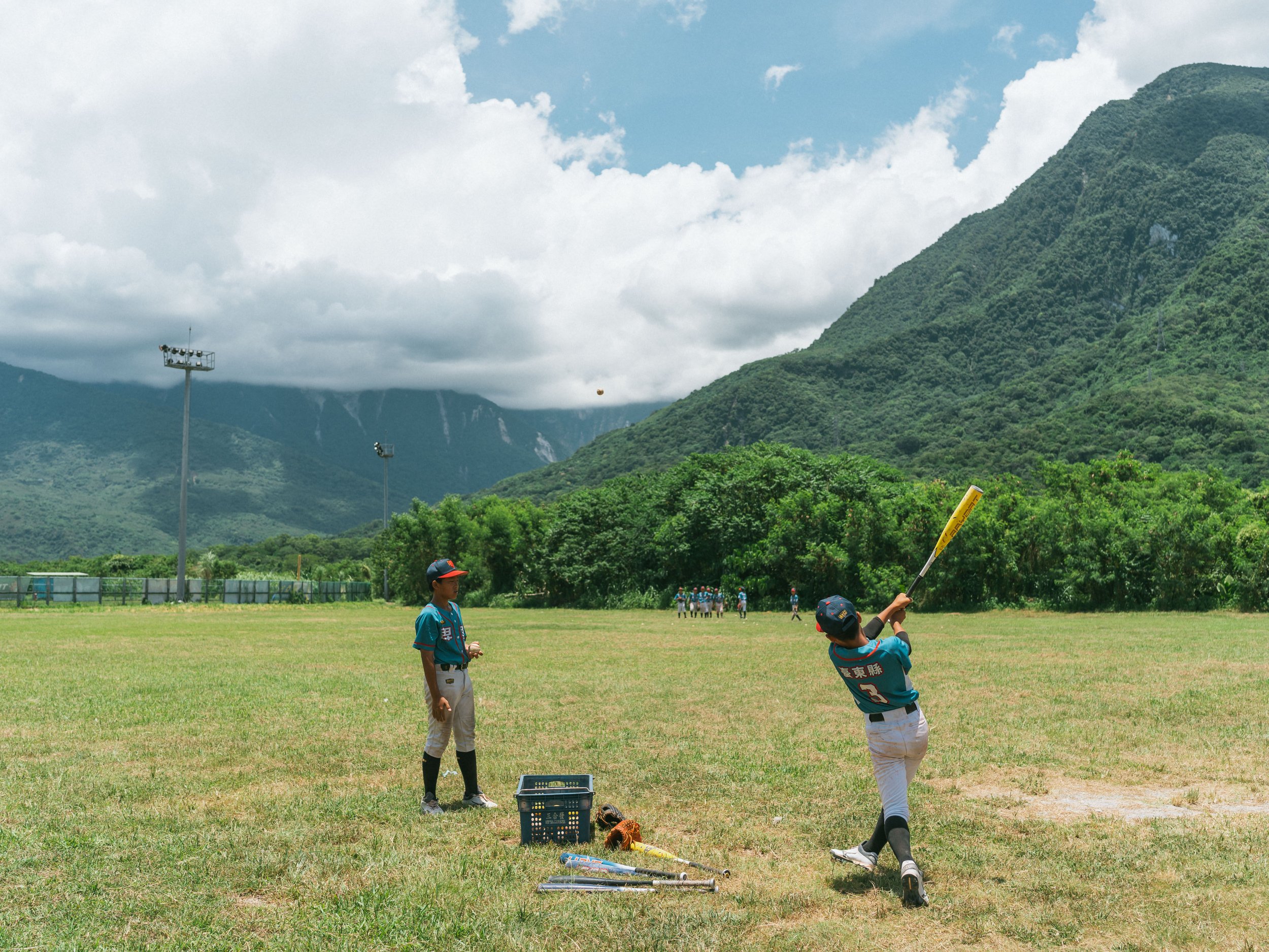 The baseball Team A of Bei-Nan Elementary School is participating in a summer tournament in Hualien.