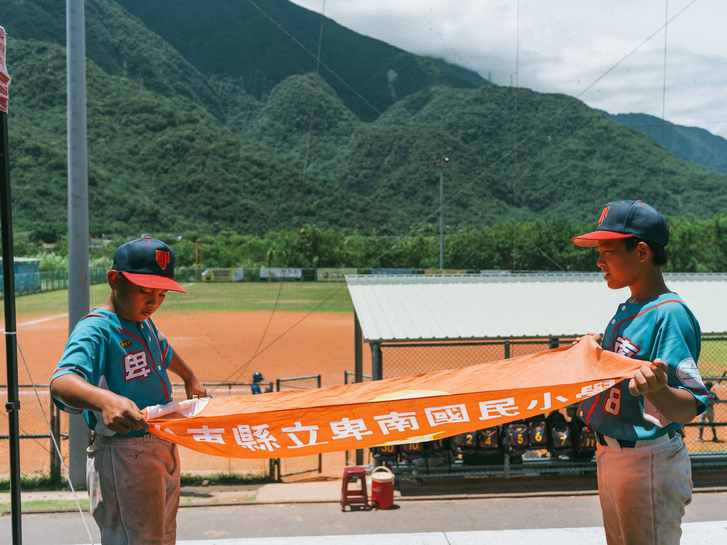 The baseball Team A of Bei-Nan Elementary School is participating in a summer tournament in Hualien.