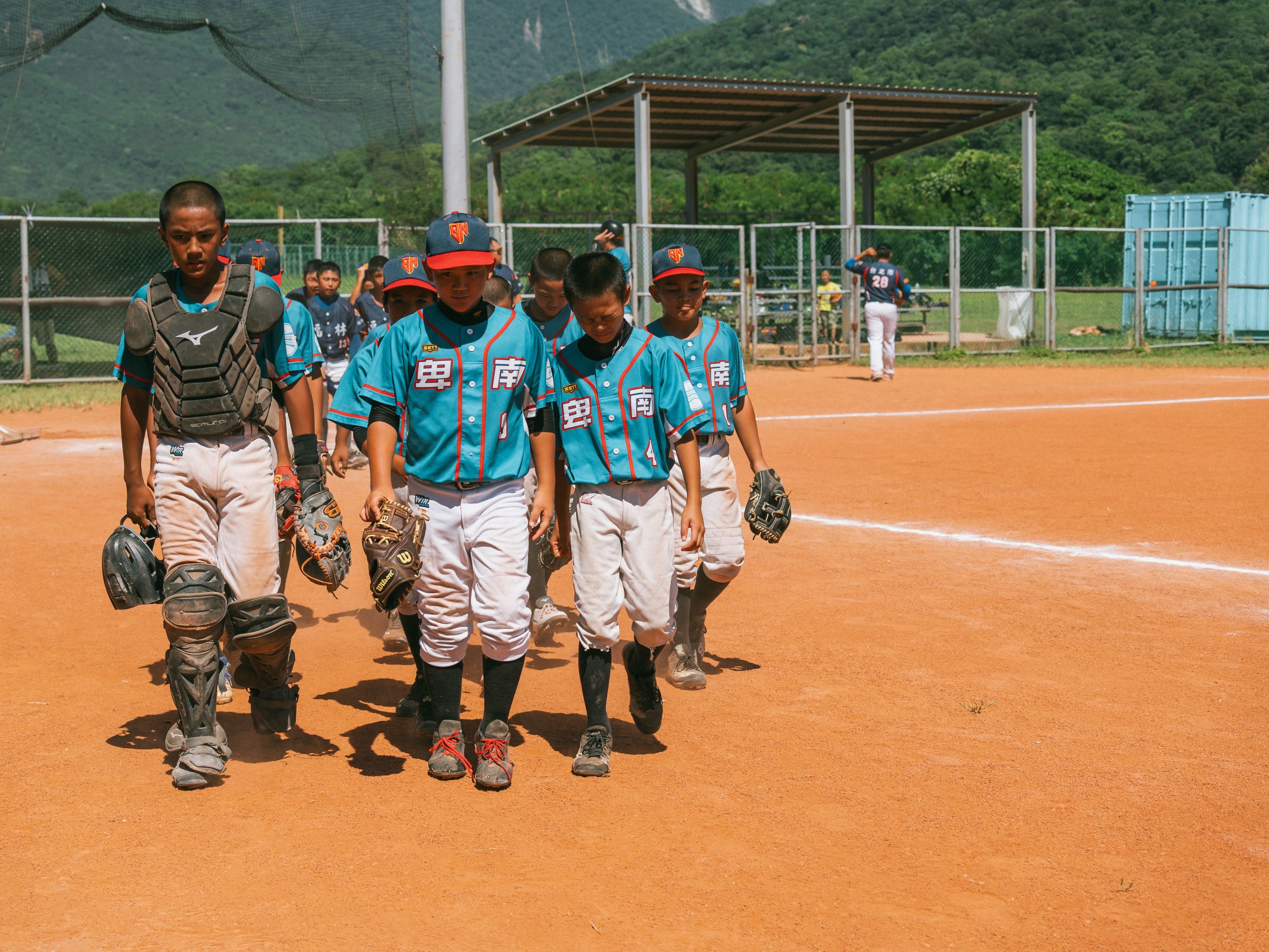 The baseball Team A of Bei-Nan Elementary School is participating in a summer tournament in Hualien.