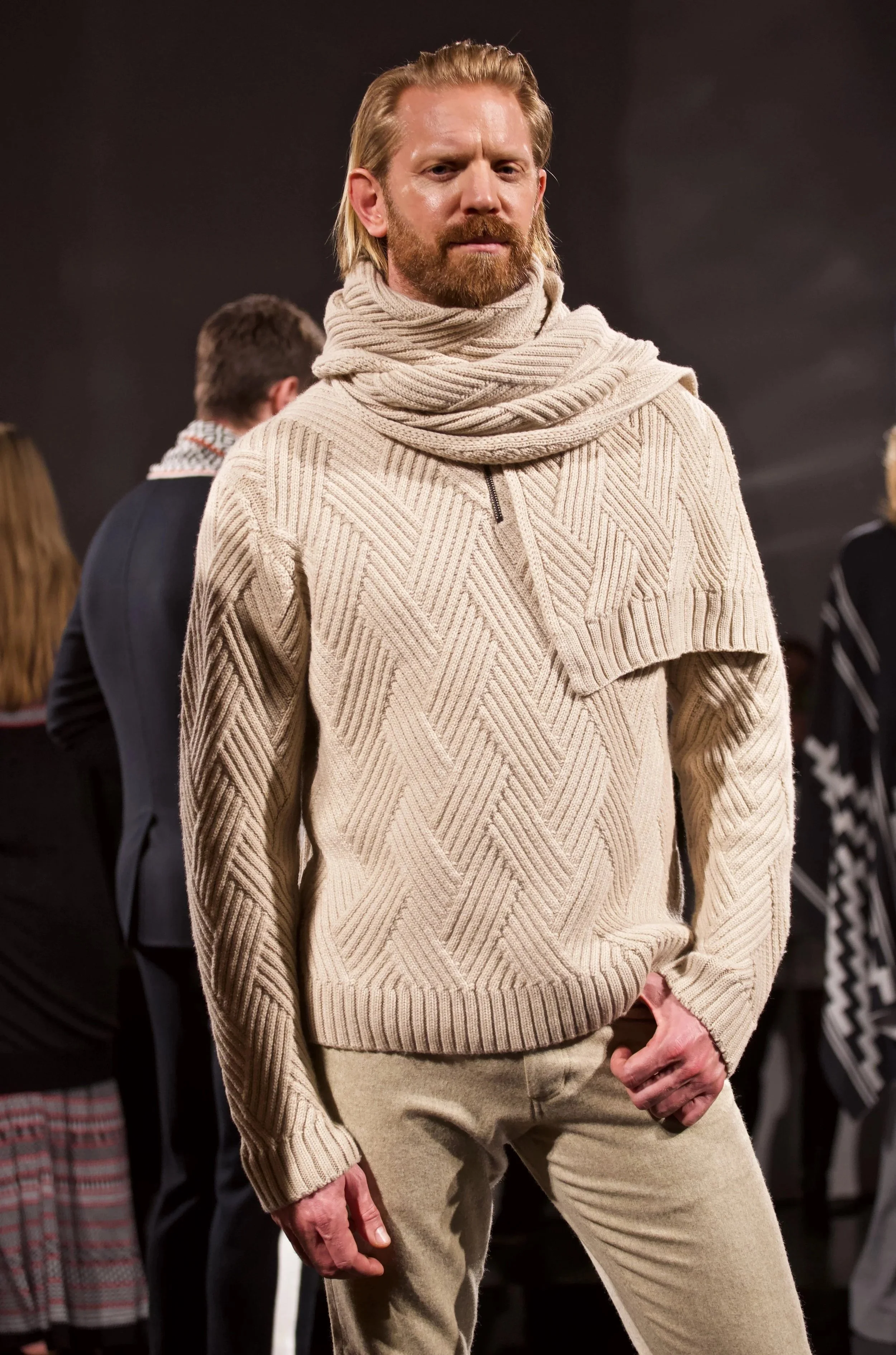 Johnstons of Elgin runway show London Fashion week, photographed by Taryn Gelder. 