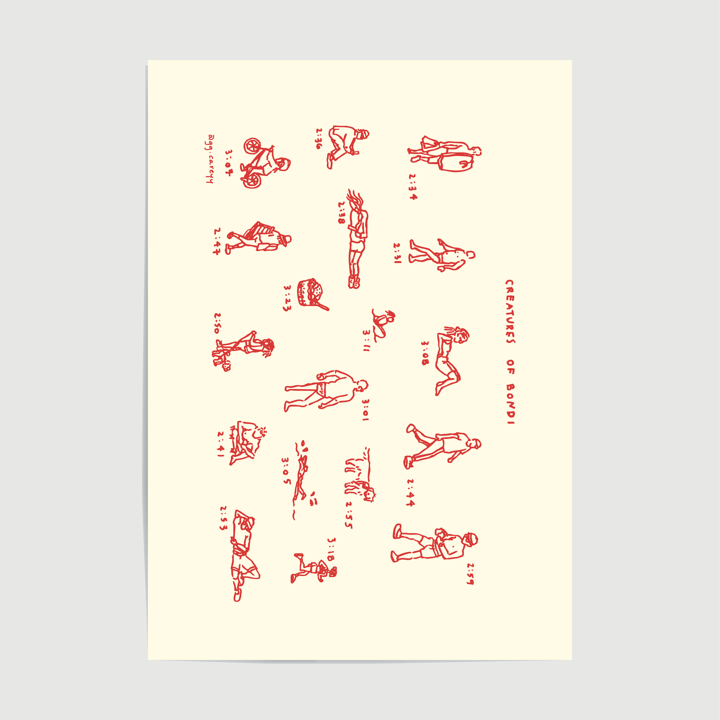 Creatures of Bondi - Mini Print