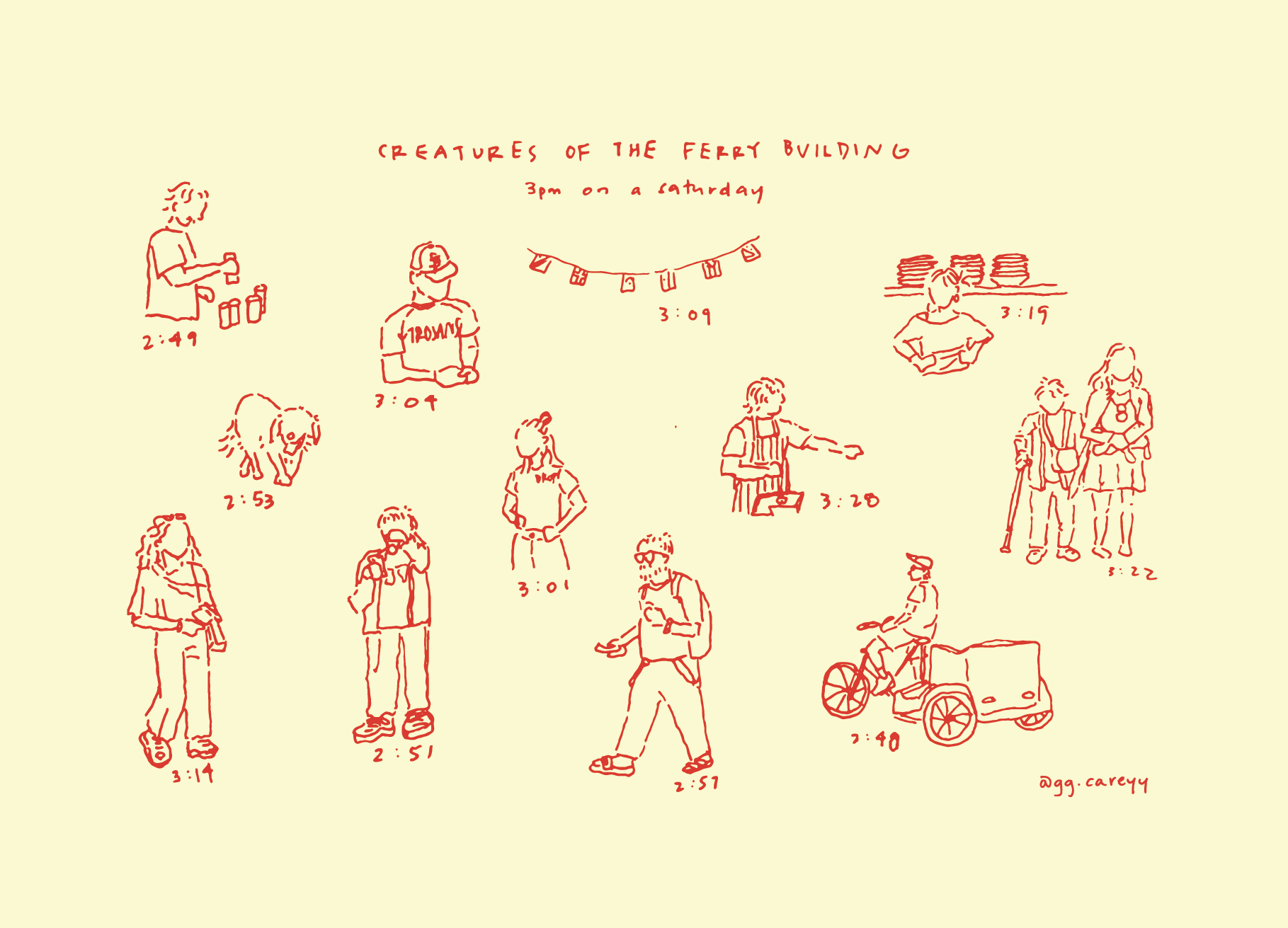 SF Creatures_ggcareyy ferry building creatures print.png
