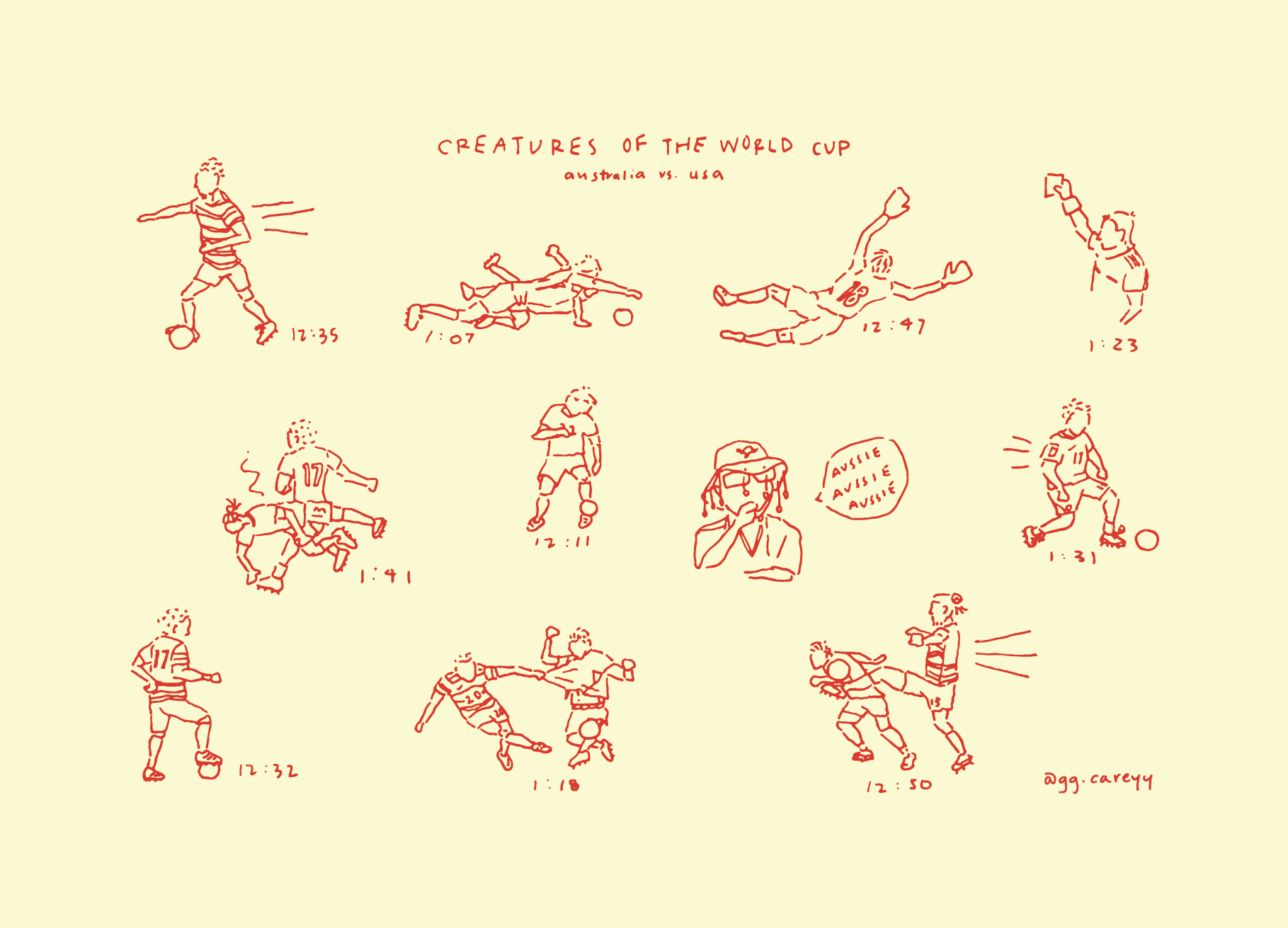 ggcareyy world cup creatures prints_Australia vs USA.png