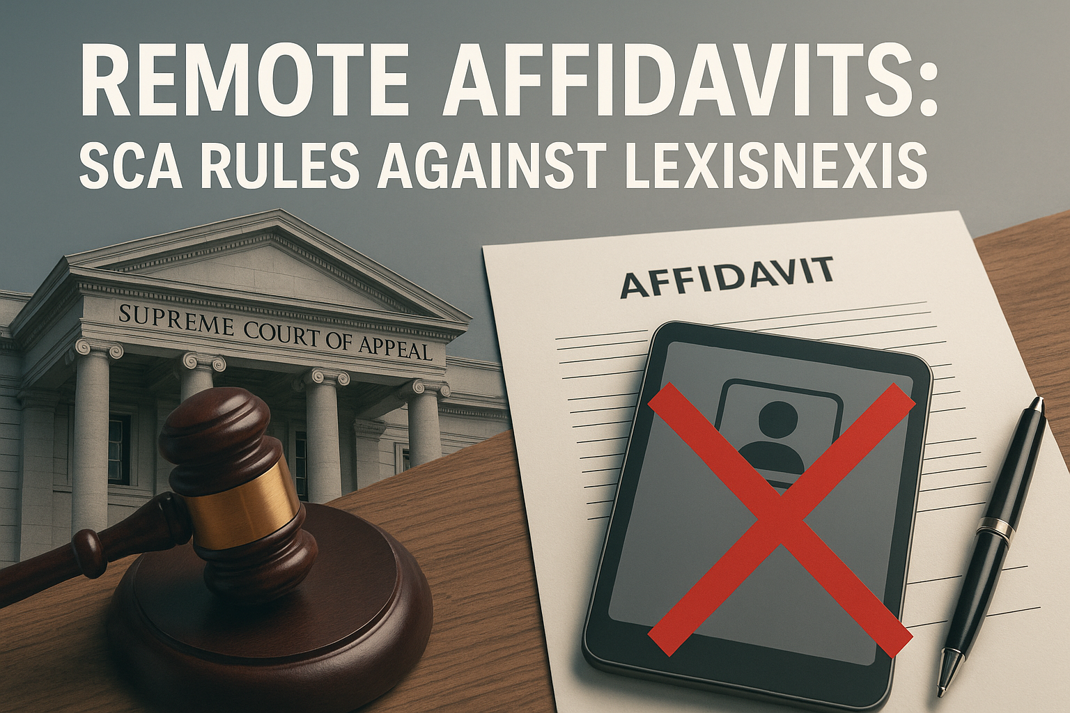 LexisNexis Falls Short at the SCA: The Future of Remote Affidavits in South Africa