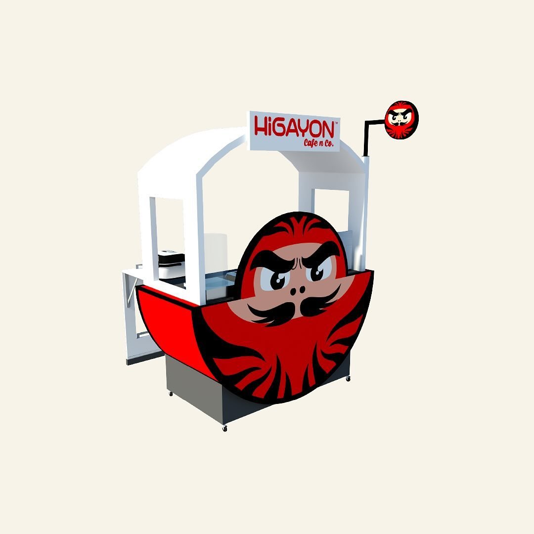 Did you know that in Japanese folklore, Daruma is a doll that depicts an Indian monk and is a symbol of good luck?

If your wish is to have a bite of tasty Japanese comfort food, you&rsquo;re in luck because Higayon is in town. This is a booth design
