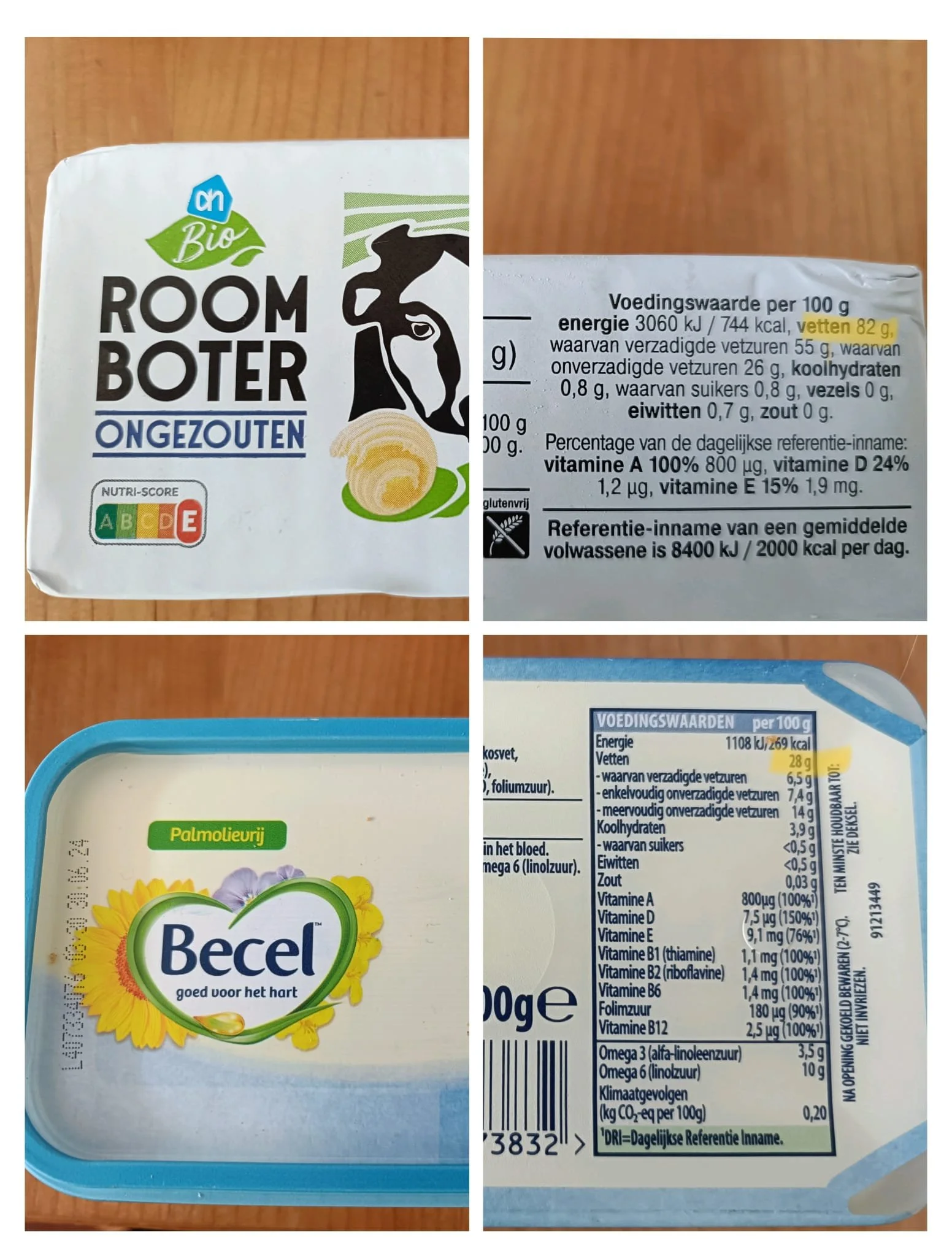 Vergelijking van gezonde alternatieven, kleine voedingsaanpassingen in voeding