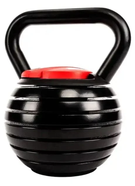 Verstelbare kettlebell van Zeuz geschikt voor krachttraining thuis.