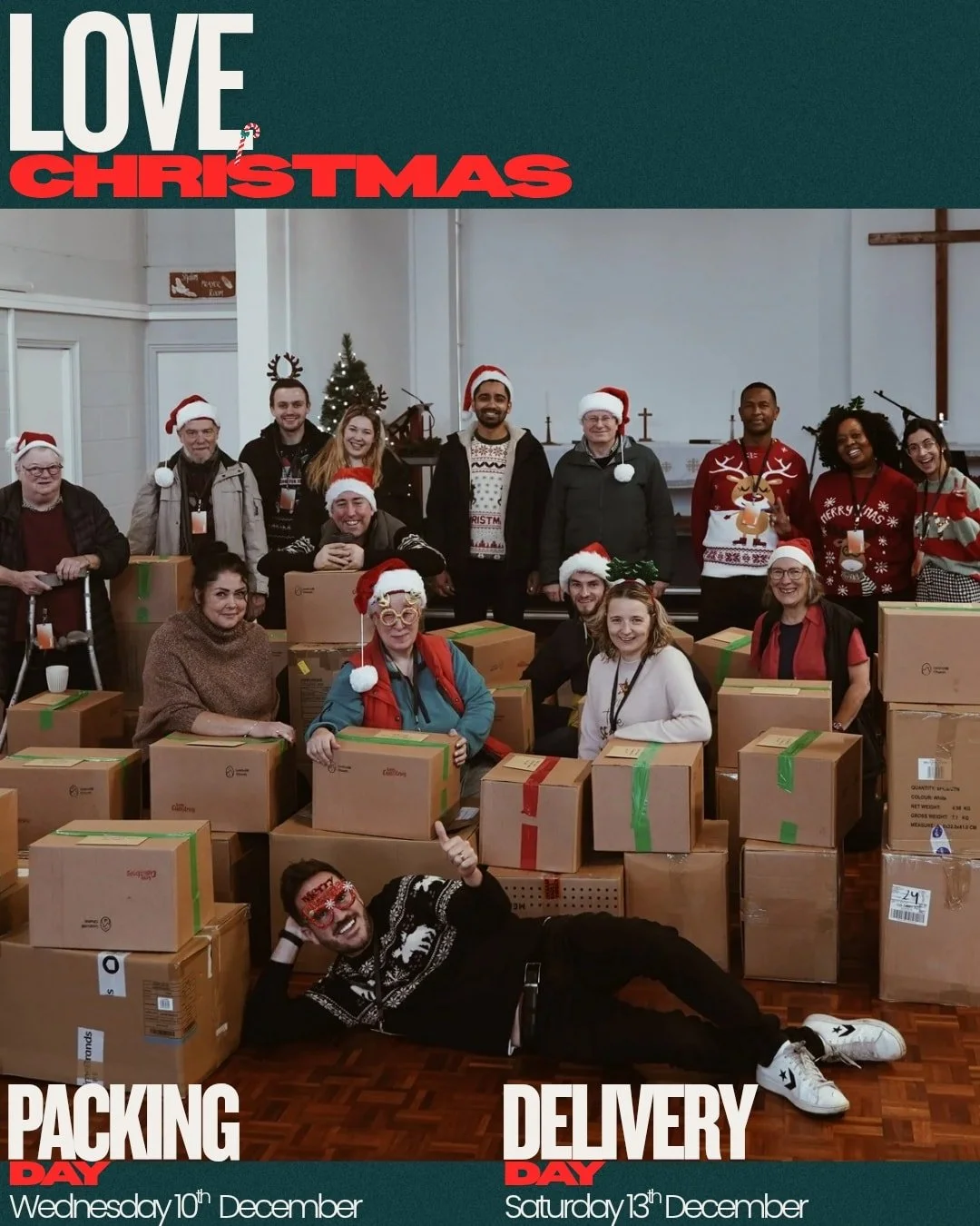 Love Christmas this week&hearts;

After weeks of fundraising and hitting our &pound;4,500 goal we cannot wait to bless Lordshill with bags of hope this Christmas🎄

Sign up to help to help this week at the link in bio 

Packing - Wed 10th December, 1