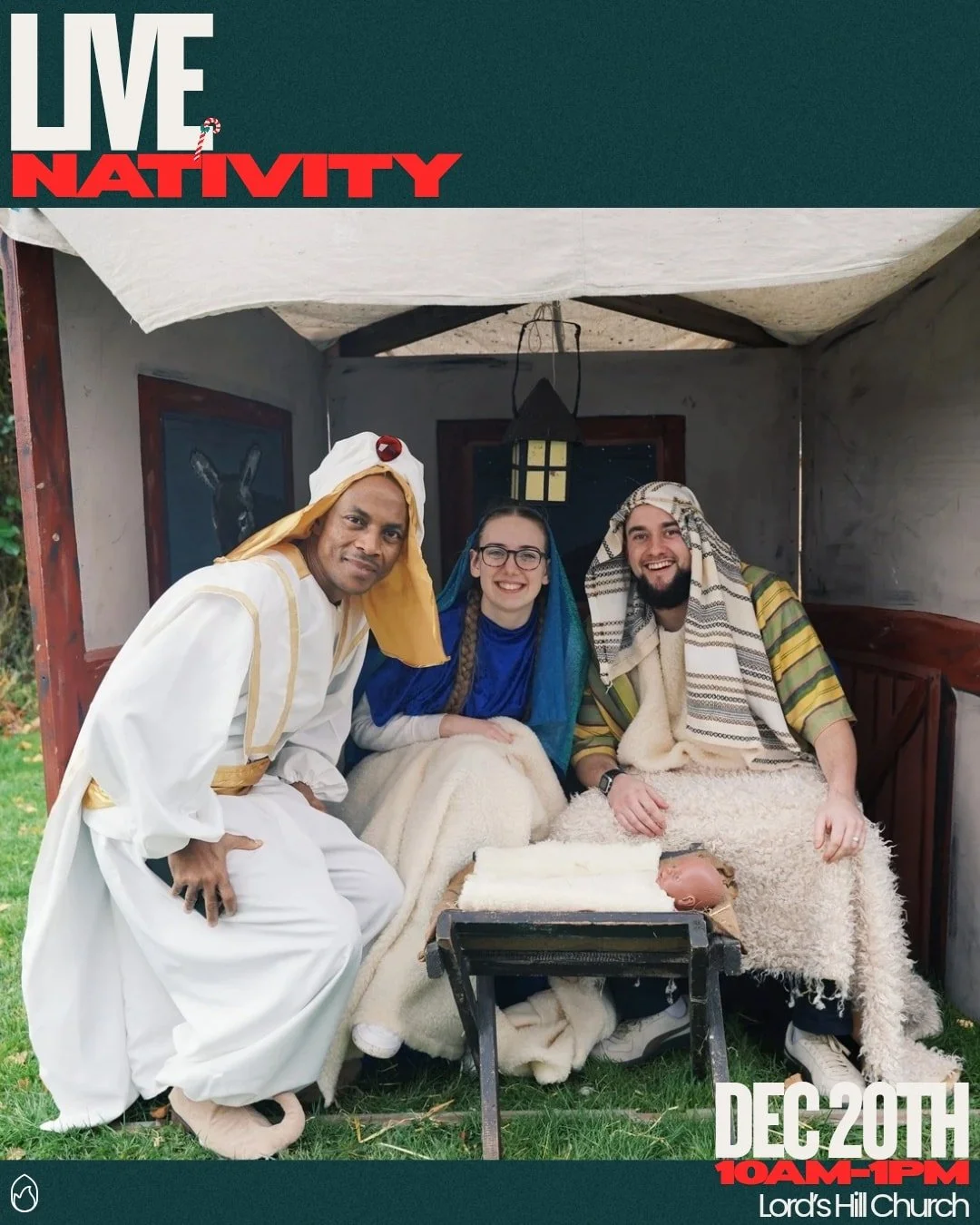 Live Nativity is this week!🎄

This Saturday, why not drop by Lord's Hill to see our immersive retelling of the Christmas story featuring live animals? 

#livenativity #lordshill