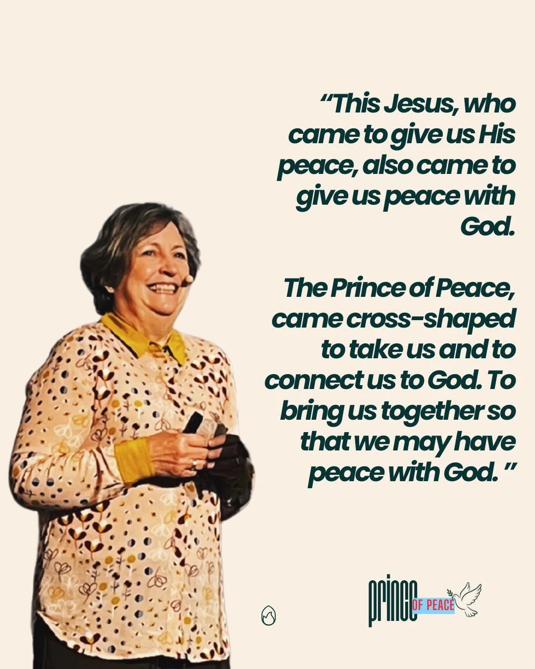 We had the privilege of hearing from Maggie Kelly preaching on Jesus as the Prince of Peace.

We loved the image of the cross, connecting us to God and His peace.

If you missed it, catch up online at lordshill.church/talks

#Lordshill #TryChurch