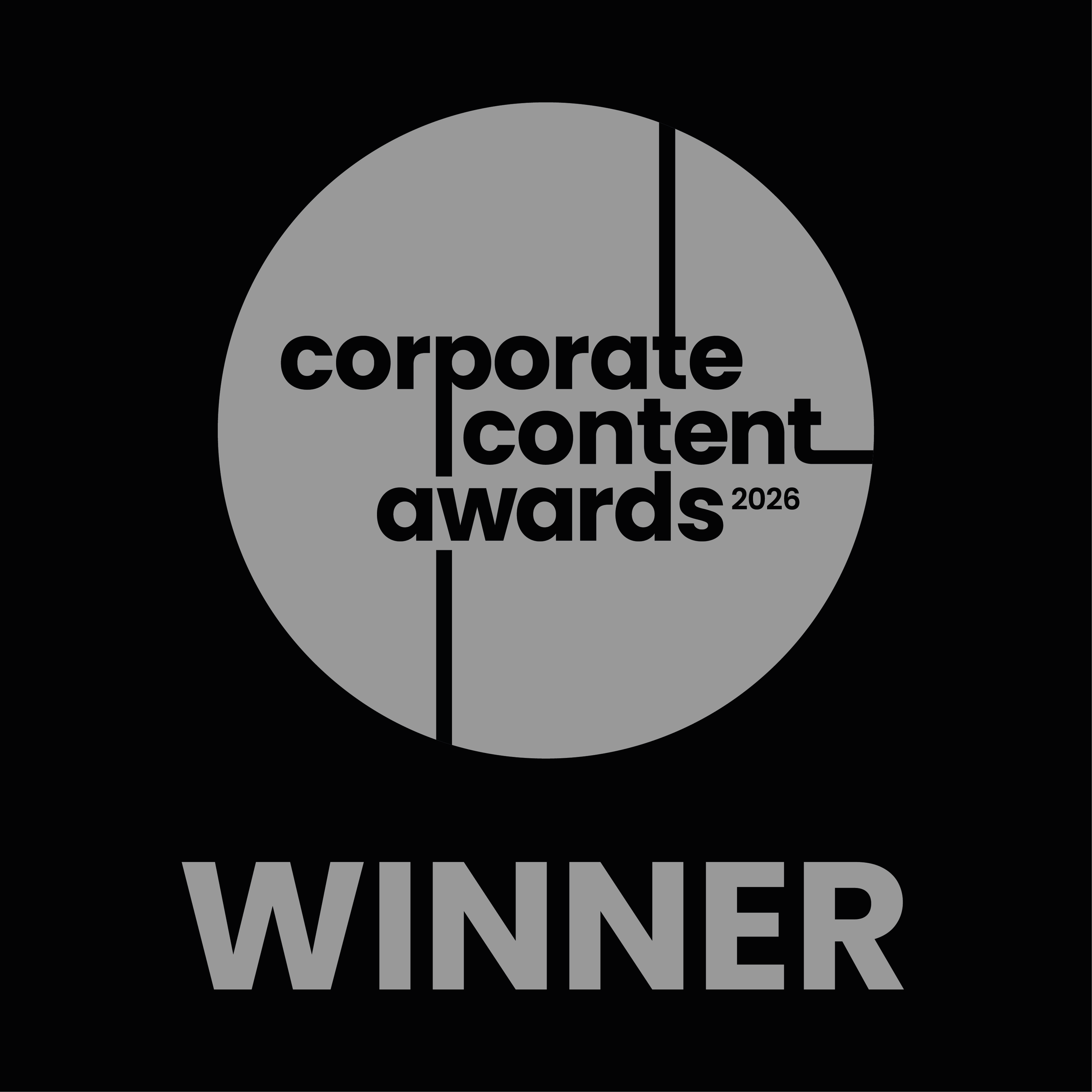 Corporate Content Award Winner