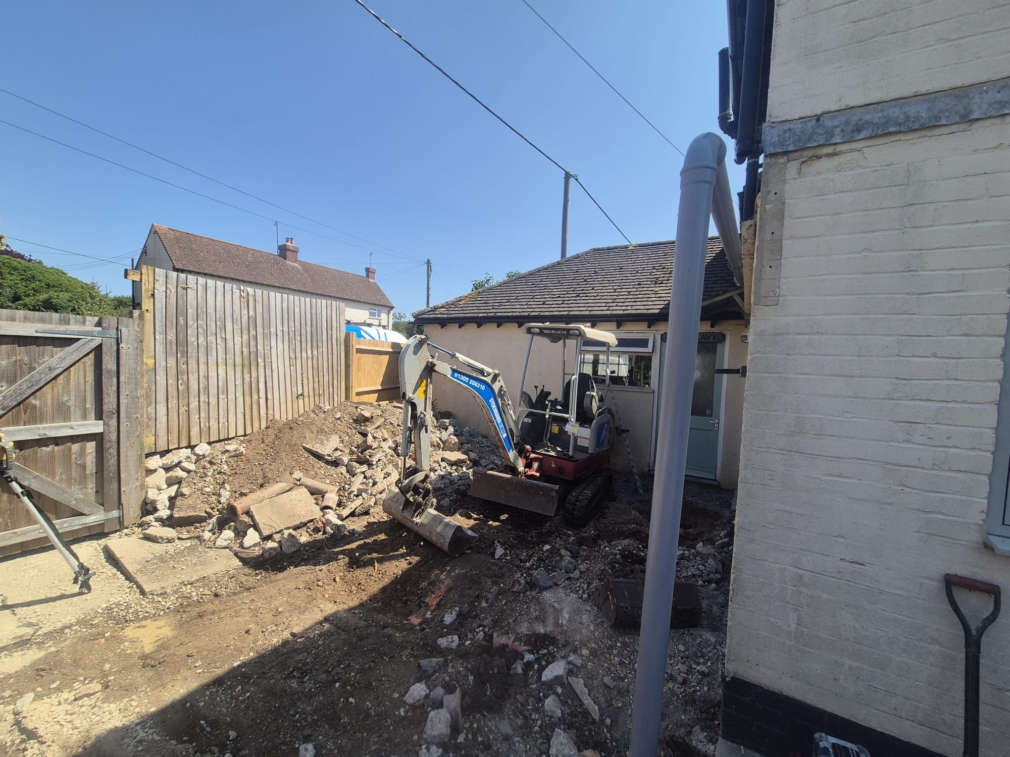 New House Extension Project Begins | Builders in Dorset
