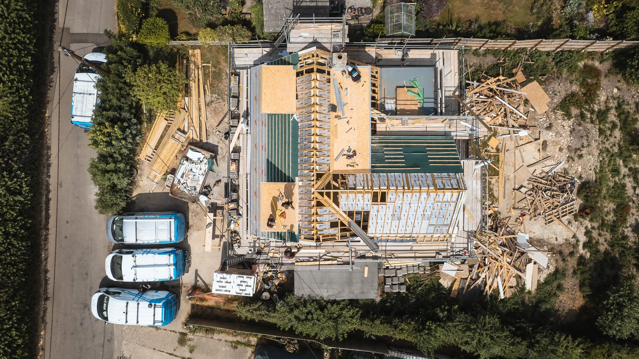 Roof Construction Progress on Our Dorset Home Renovation