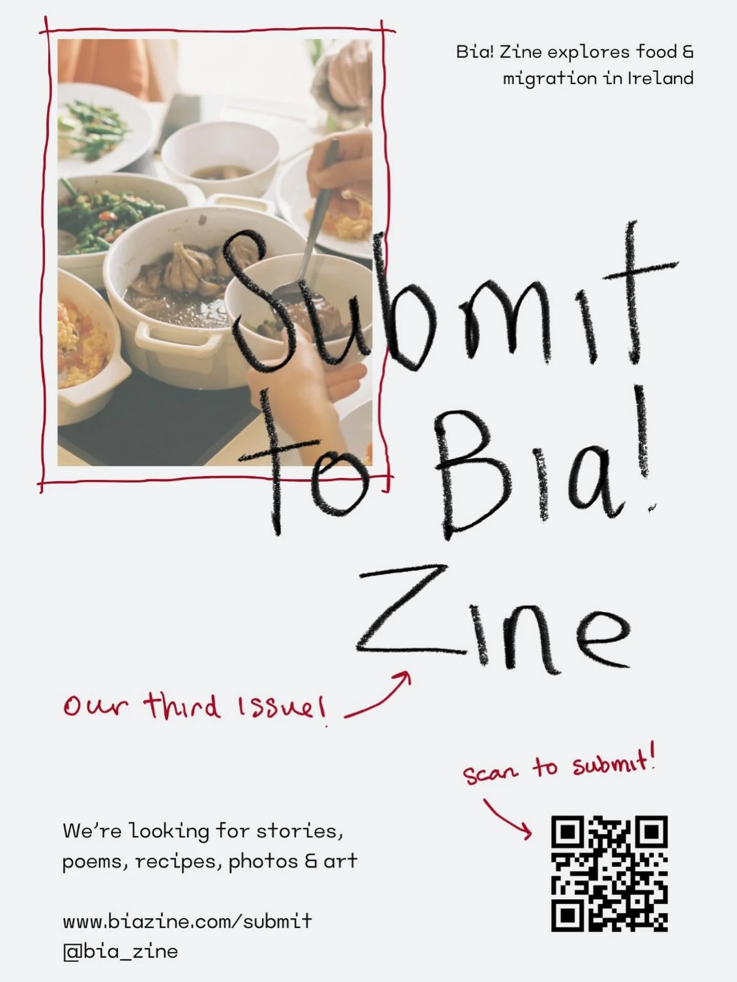 do you think your grocery store notice board could use a scribbly submissions call poster? we got you 🤝 

we&rsquo;ve got a lil suite of posters for you to print and stick up everywhereeee and anywhereeeee - link in our bio!

hang them up in:
- your