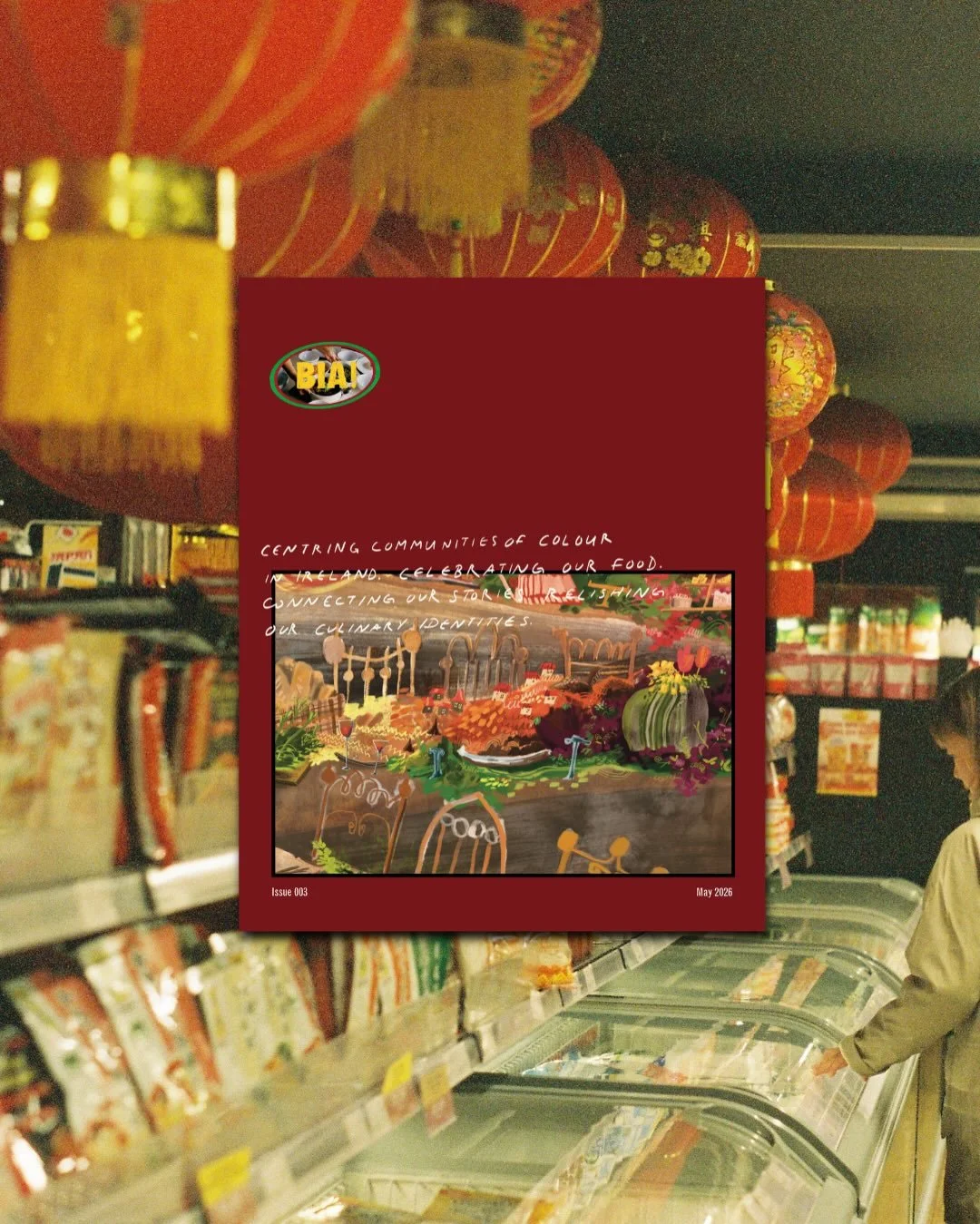 🥁 cover reveal 🥁

Bia! Zine Issue 03 is launching on 16 May. real tears!

i have so much to say and i&rsquo;ll say most of it at our launch event on 16 May (more details to come)!

for now, the most important things for you to know are:

- i&rsquo;