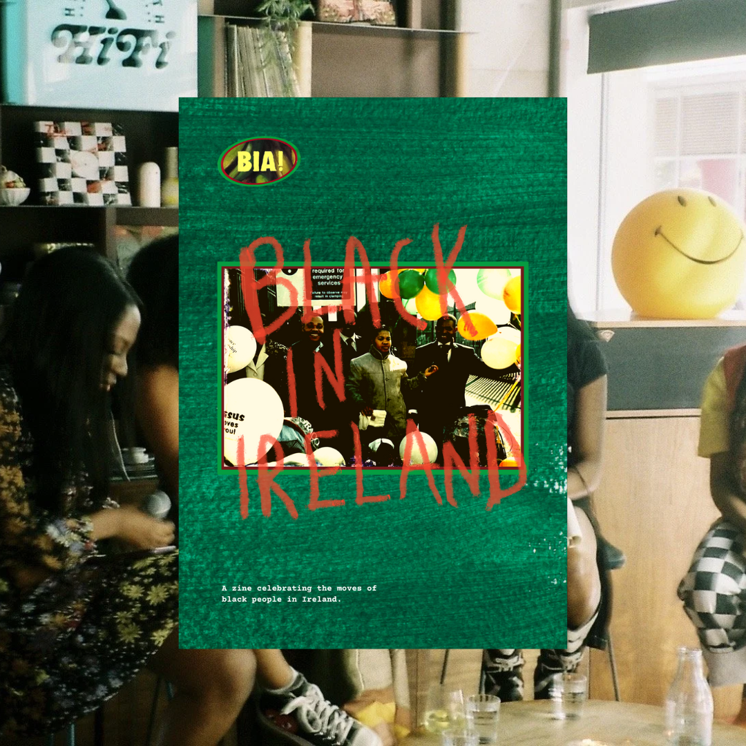 Cover of a magazine titled 'Black in Ireland'.