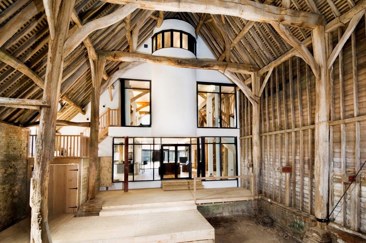 The Great Barn - Hertfordshire conversion project requiring structural engineering, conservation engineering, civil engineering and party wall surveying